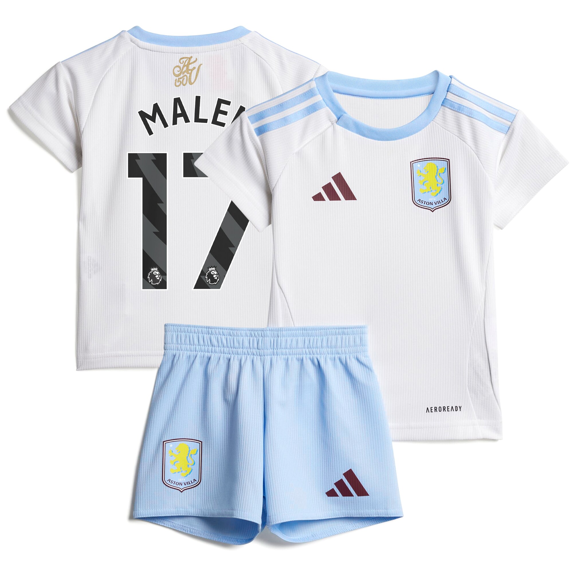aston villa adidas away baby kit 2024-25 with malen 17 printing Collection | Official Aston Villa Jerseys