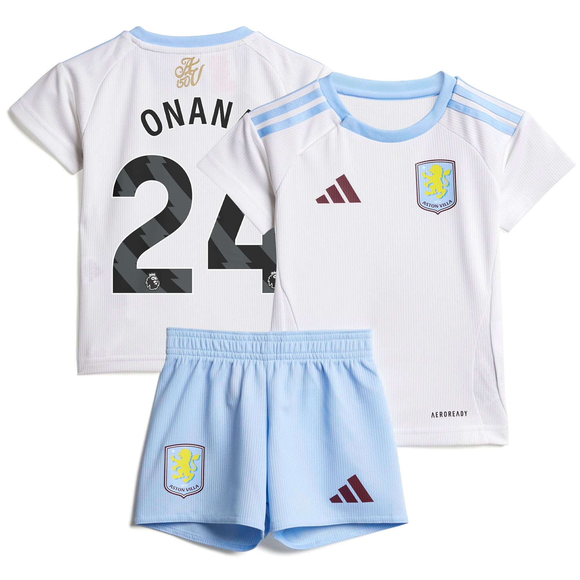 aston villa adidas away baby kit 2024-25 with onana 24 printing Collection | Official Aston Villa Jerseys