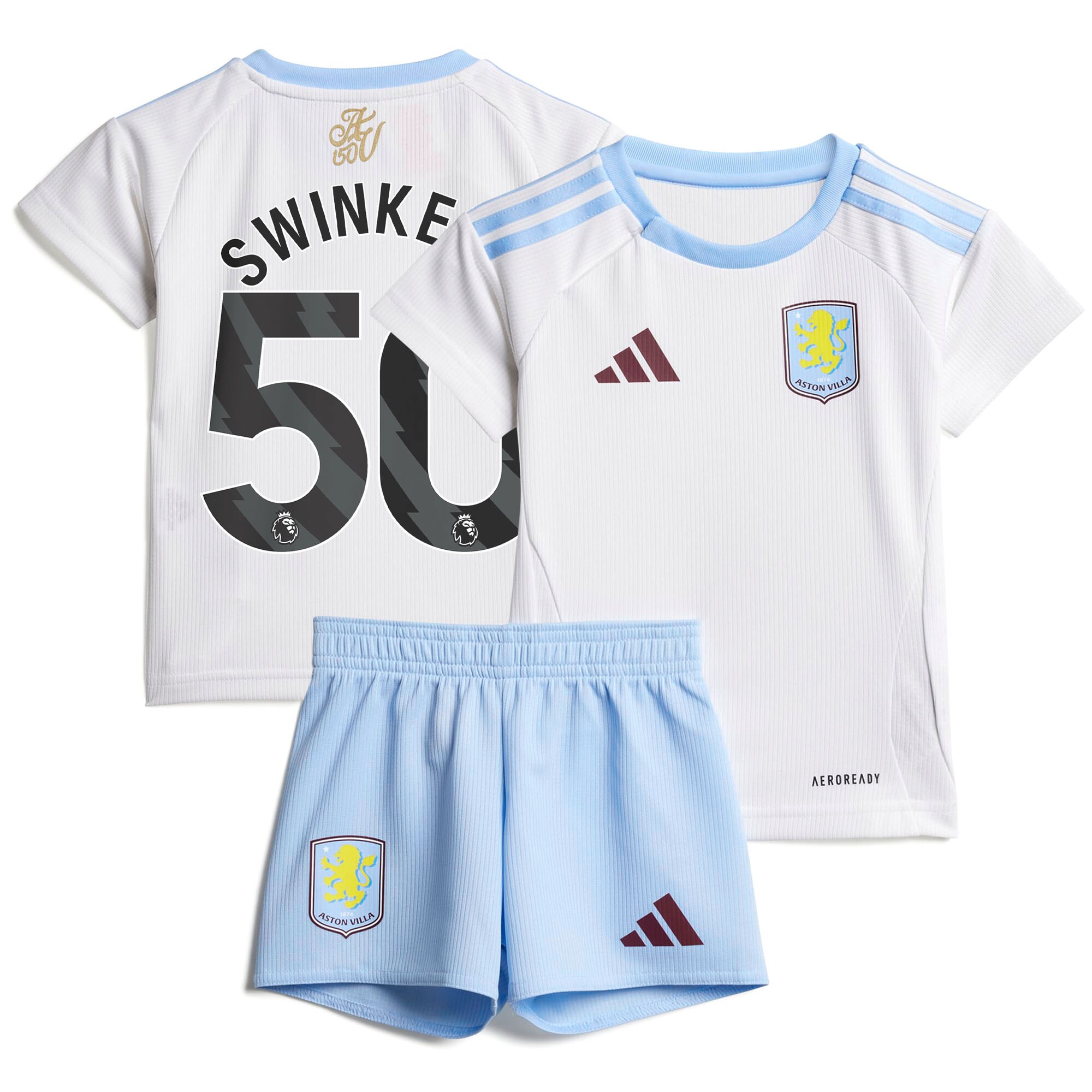 aston villa adidas away baby kit 2024-25 with swinkels 50 printing Collection | Official Aston Villa Jerseys