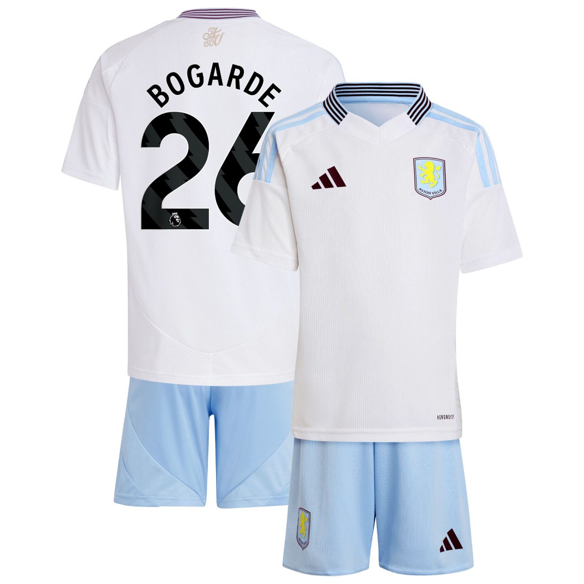 aston villa adidas away mini kit 2024-25 with bogarde 26 printing Collection | Official Aston Villa Jerseys