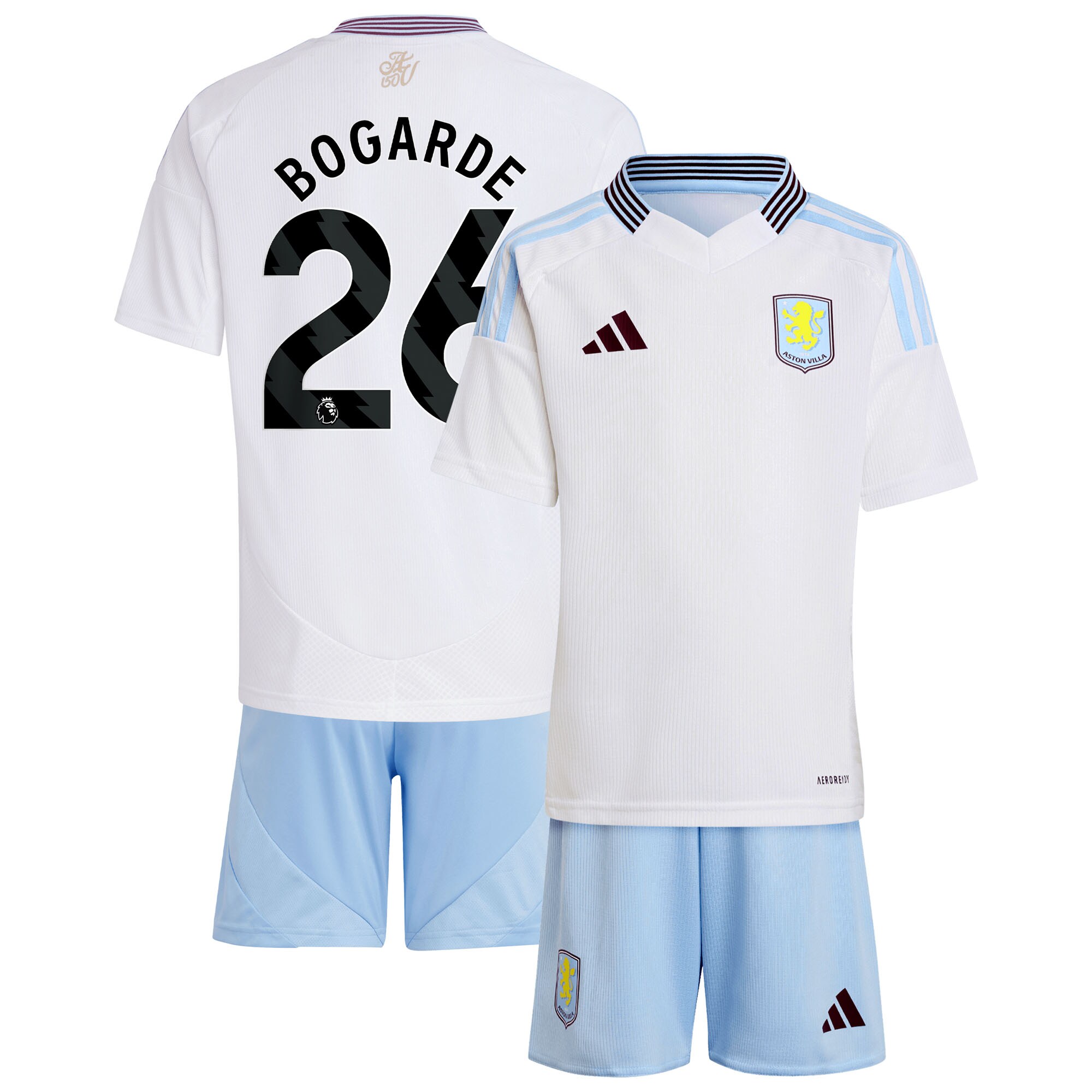 aston villa adidas away mini kit 2024-25 with bogarde 26 printing Collection | Official Aston Villa Jerseys
