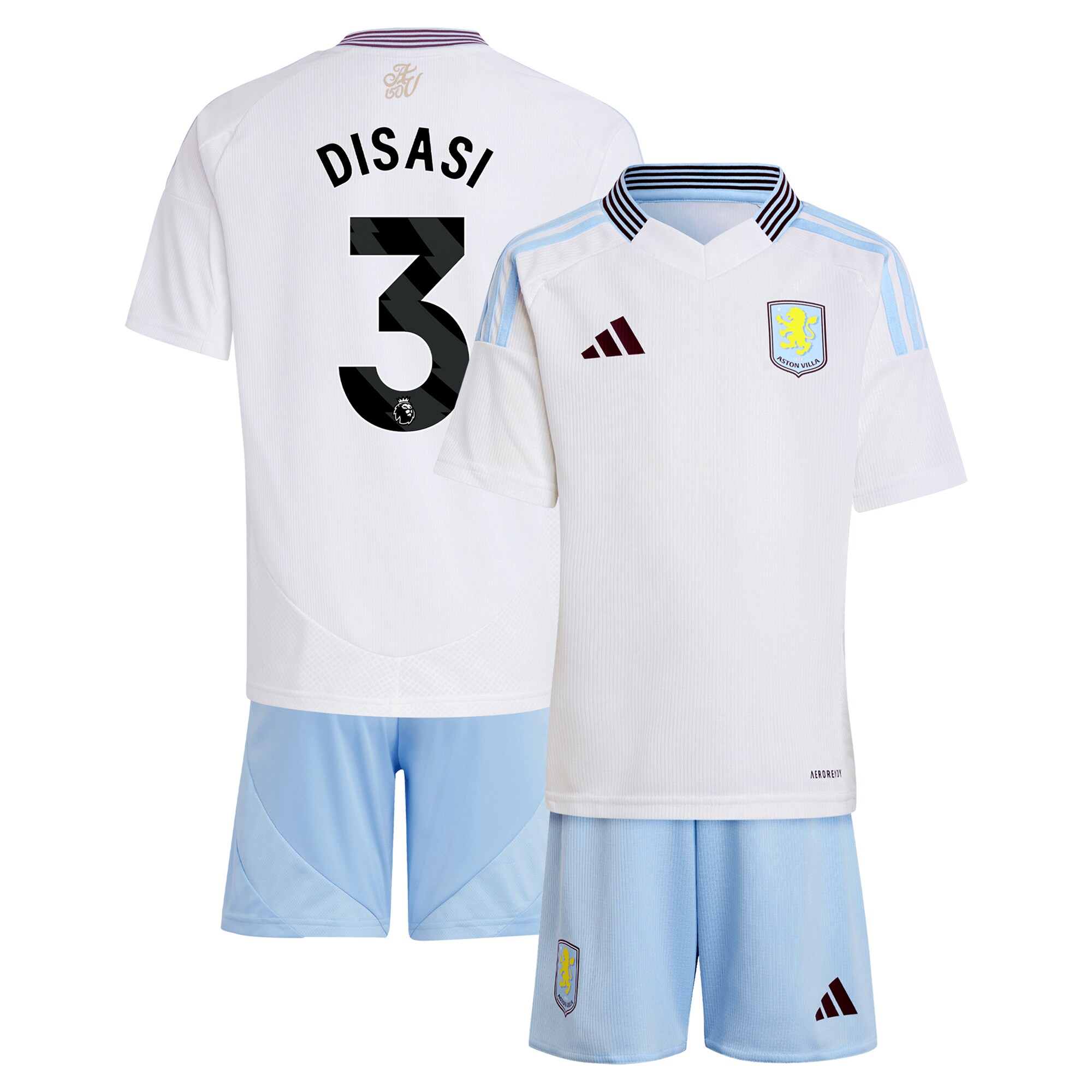 aston villa adidas away mini kit 2024-25 with disasi 3 printing Collection | Official Aston Villa Jerseys