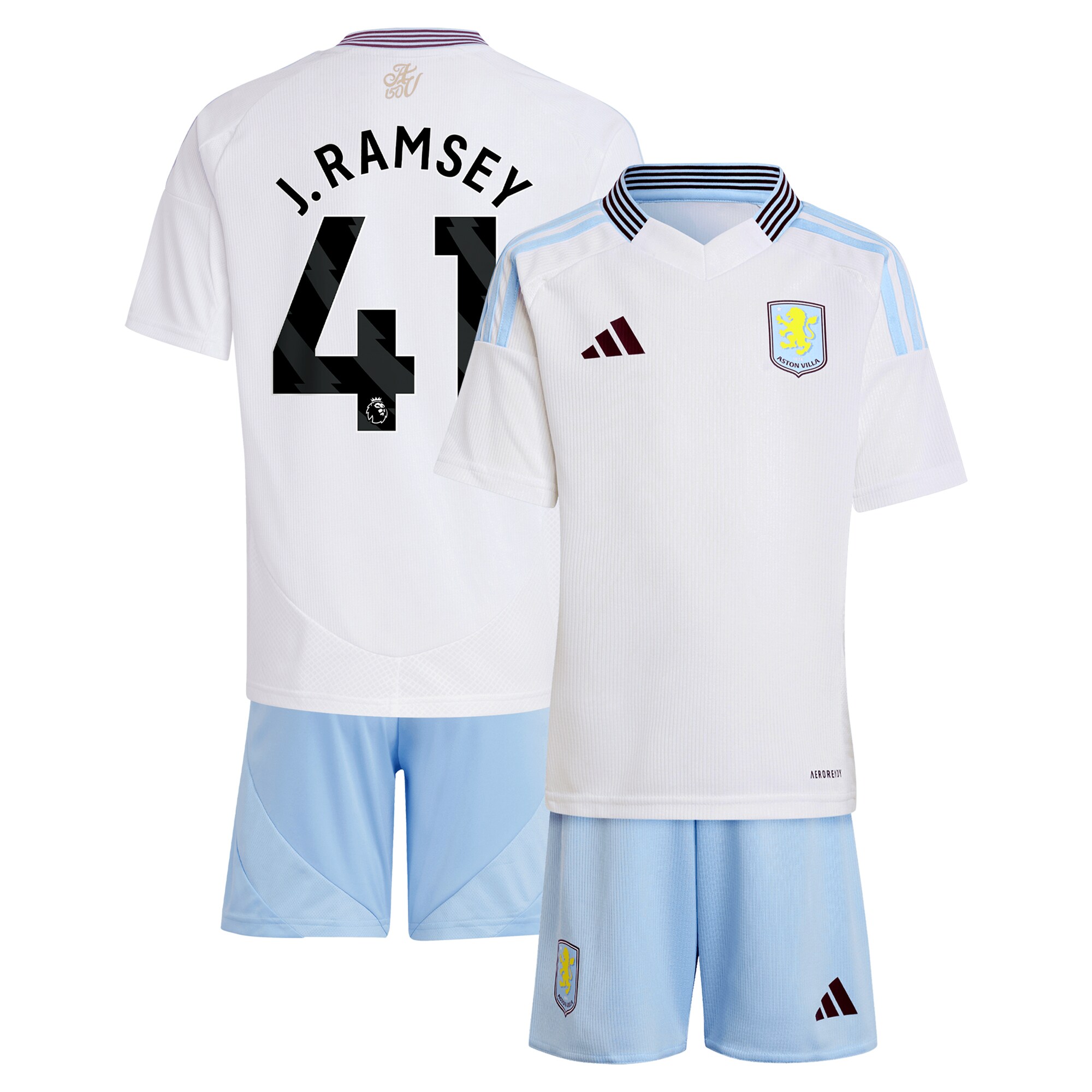aston villa adidas away mini kit 2024-25 with j. ramsey 41 printing Collection | Official Aston Villa Jerseys