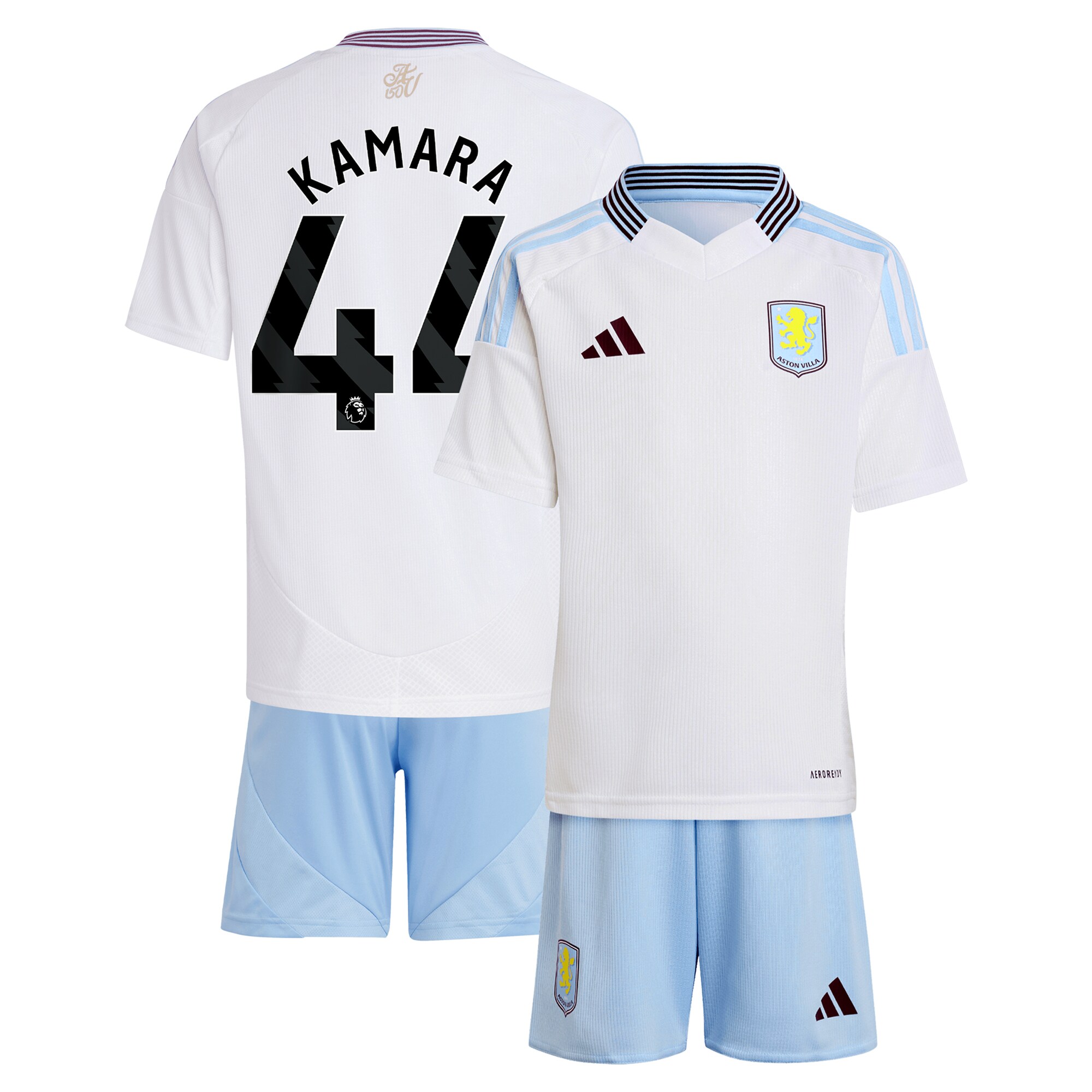 aston villa adidas away mini kit 2024-25 with kamara 44 printing Collection | Official Aston Villa Jerseys