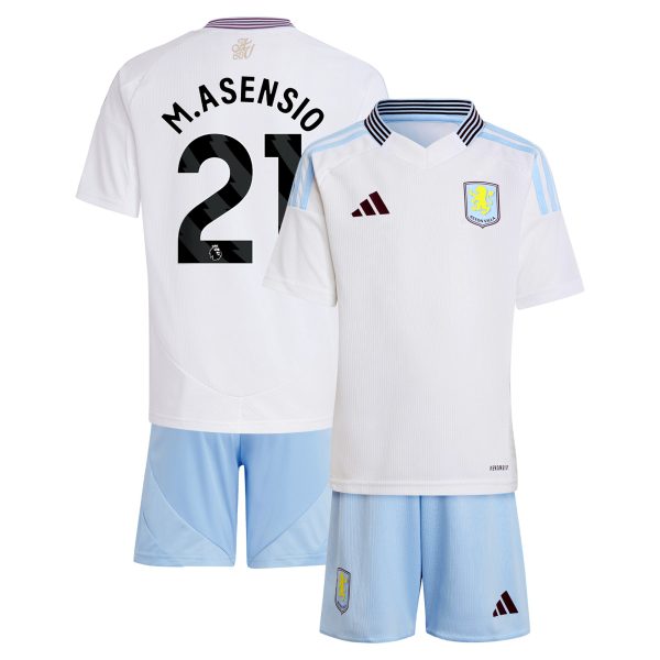 aston villa adidas away mini kit 2024-25 with m.asensio 21 printing Collection | Official Aston Villa Jerseys