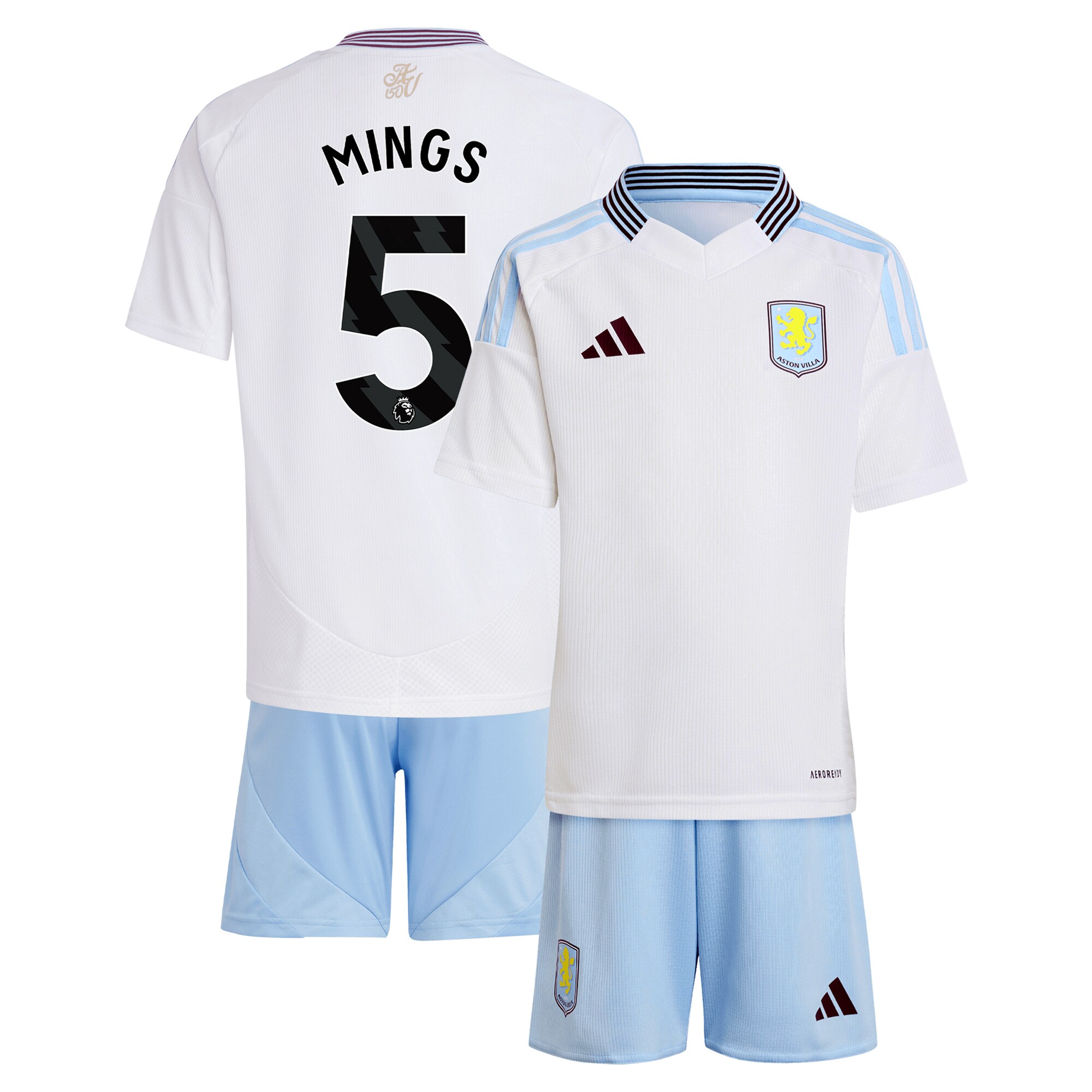 aston villa adidas away mini kit 2024-25 with mings 5 printing Collection | Official Aston Villa Jerseys