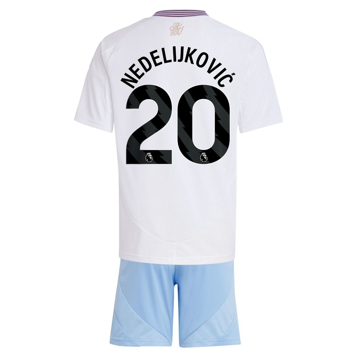 aston villa adidas away mini kit 2024-25 with nedeljković 20 printing Collection | Official Aston Villa Jerseys