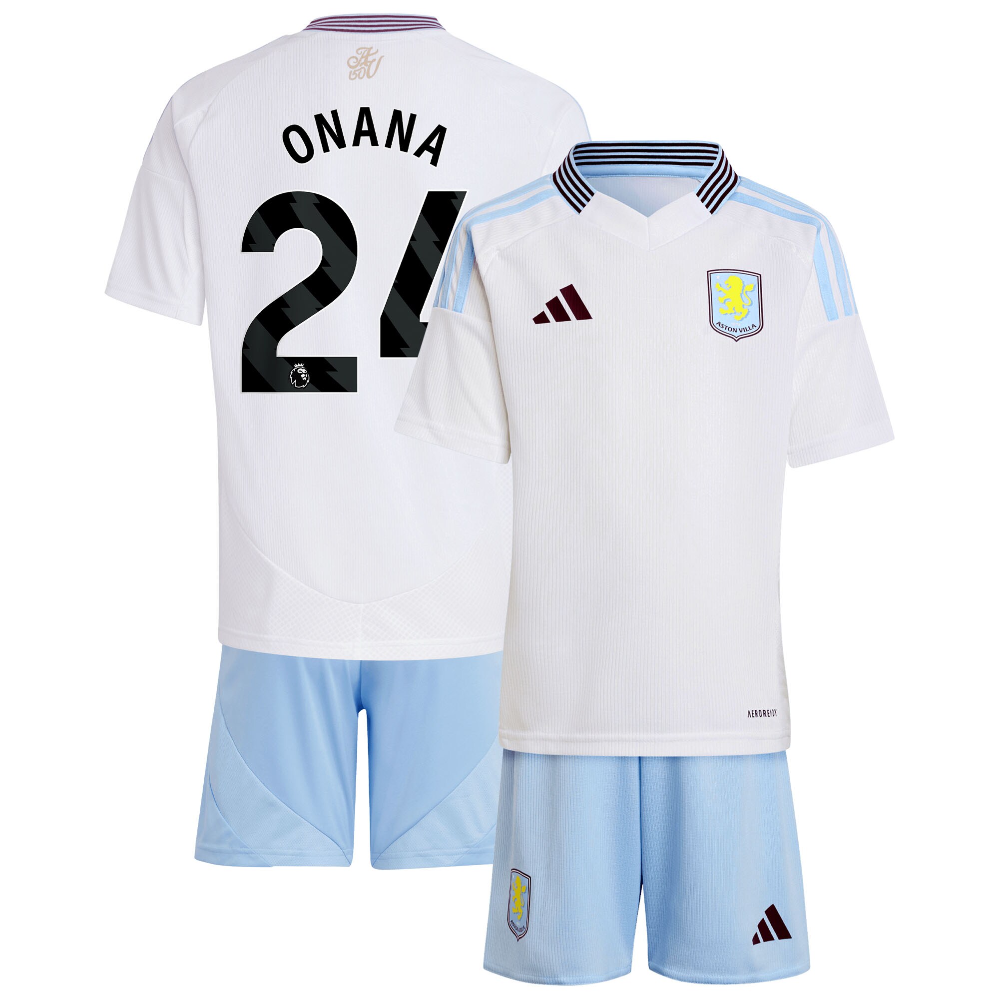 aston villa adidas away mini kit 2024-25 with onana 24 printing Collection | Official Aston Villa Jerseys