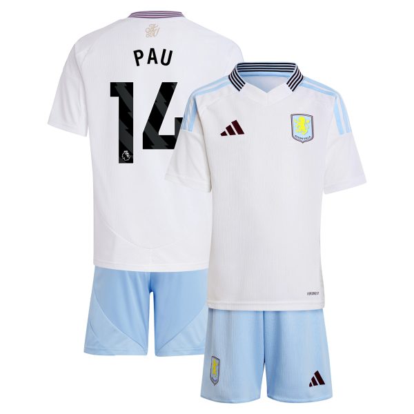 aston villa adidas away mini kit 2024-25 with pau 14 printing Collection | Official Aston Villa Jerseys