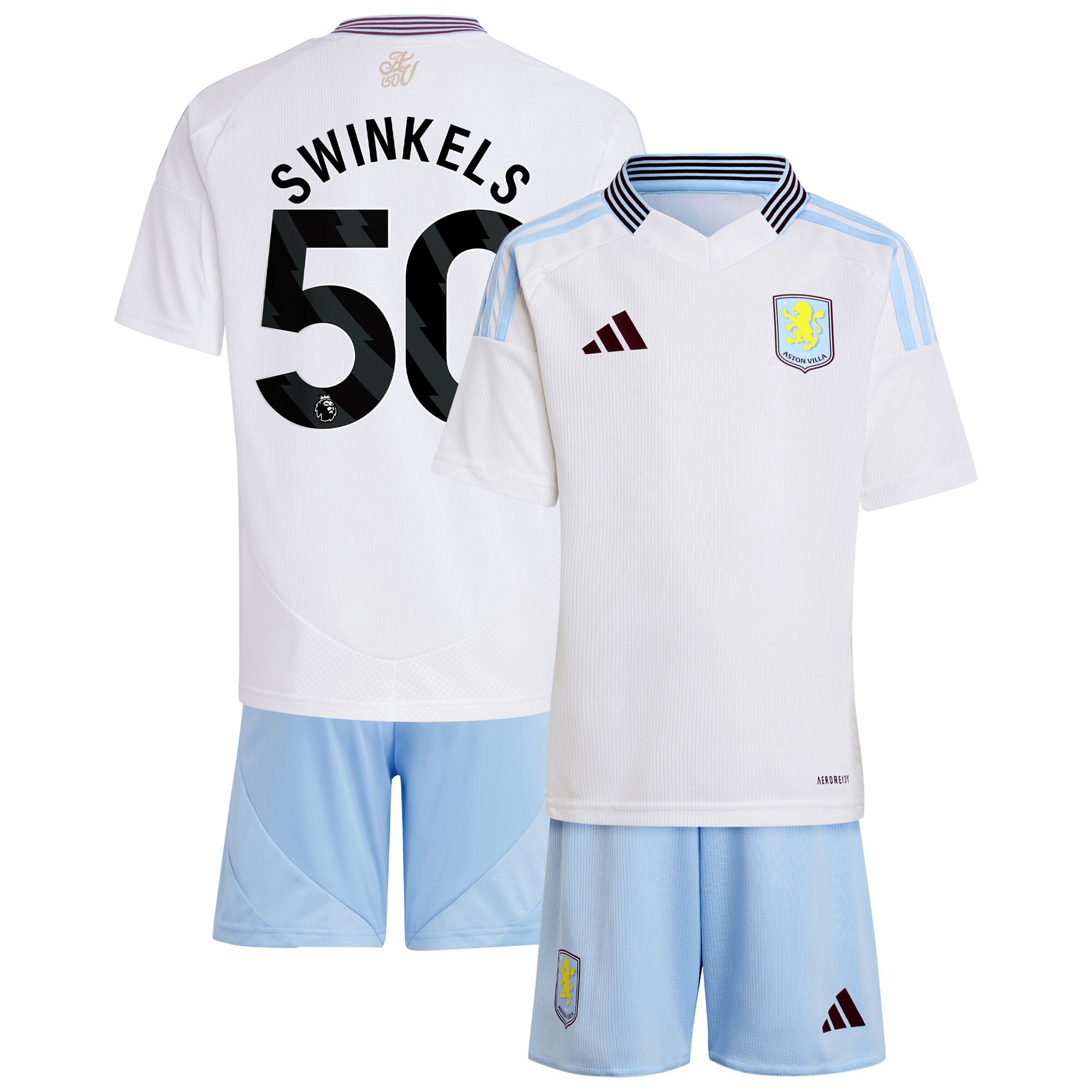 aston villa adidas away mini kit 2024-25 with swinkels 50 printing Collection | Official Aston Villa Jerseys