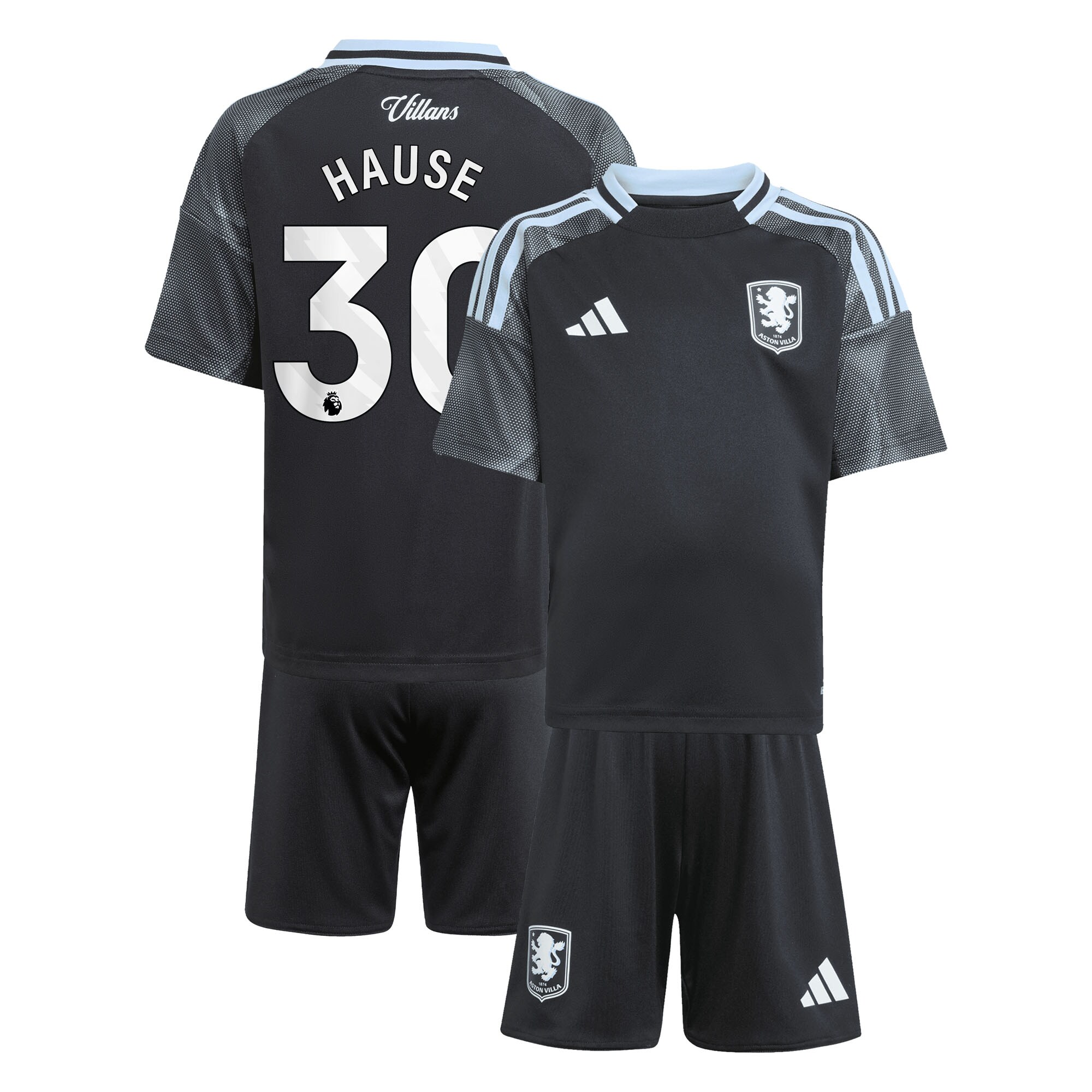 aston villa adidas away mini kit 2025-26 with hause 30 printing Collection | Official Aston Villa Jerseys