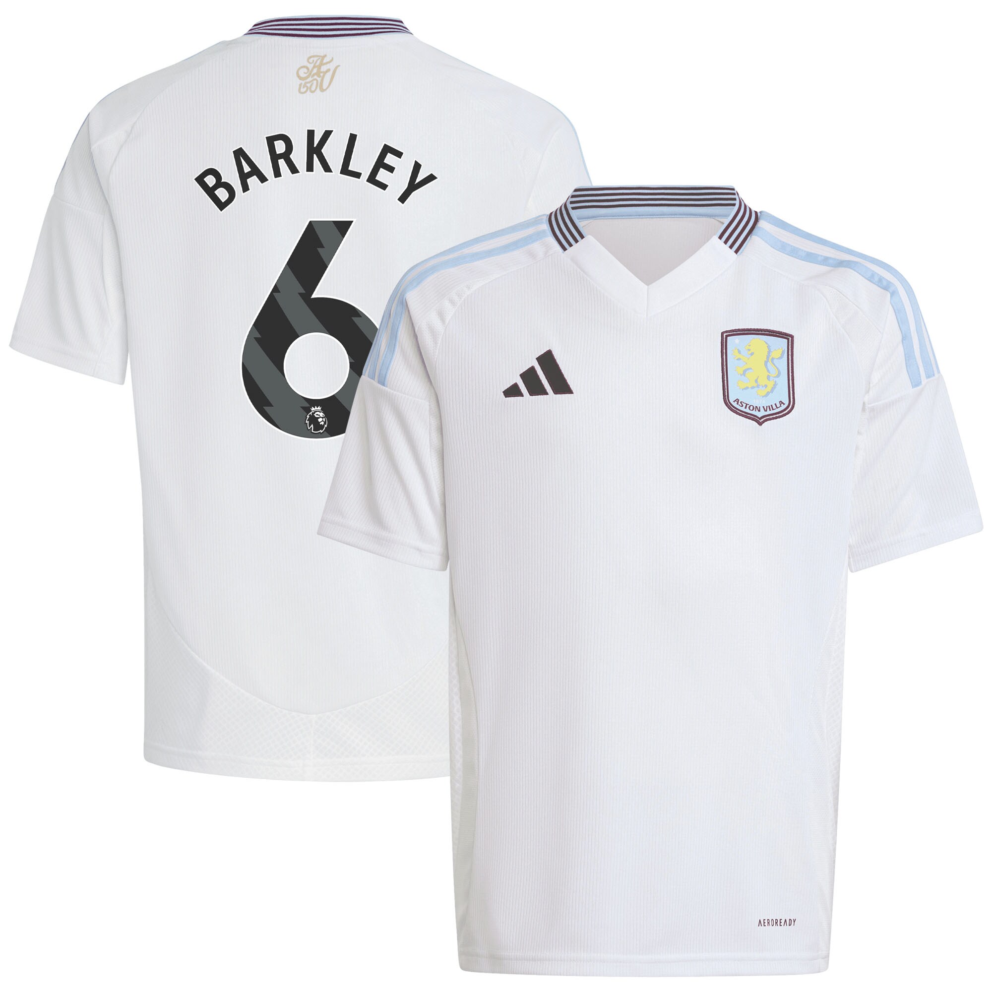 aston villa adidas away shirt 2024-25 – kids with barkley 6 printing Collection | Official Aston Villa Jerseys