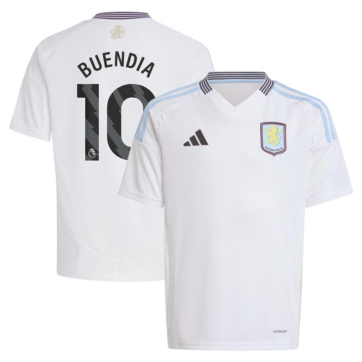 aston villa adidas away shirt 2024-25 – kids with buendia 10 printing Collection | Official Aston Villa Jerseys