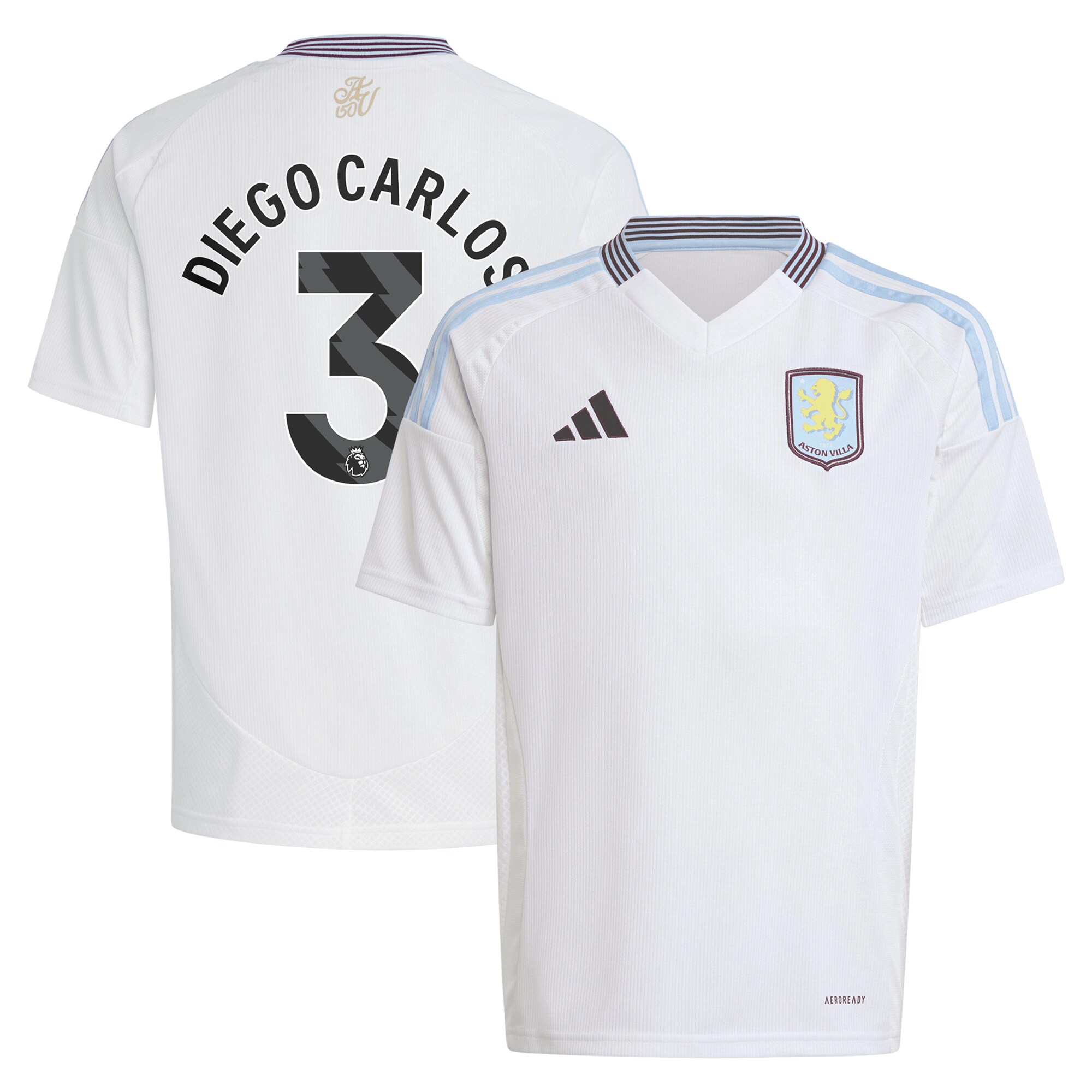 aston villa adidas away shirt 2024-25 – kids with diego carlos 3 printing Collection | Official Aston Villa Jerseys