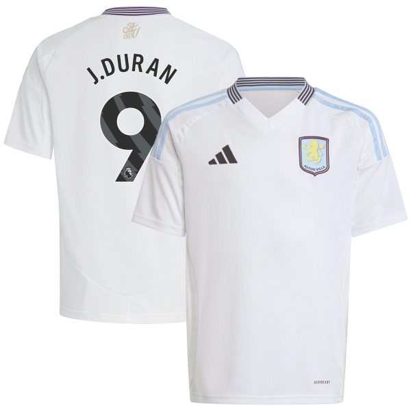 aston villa adidas away shirt 2024-25 – kids with j.duran 9 printing Collection | Official Aston Villa Jerseys