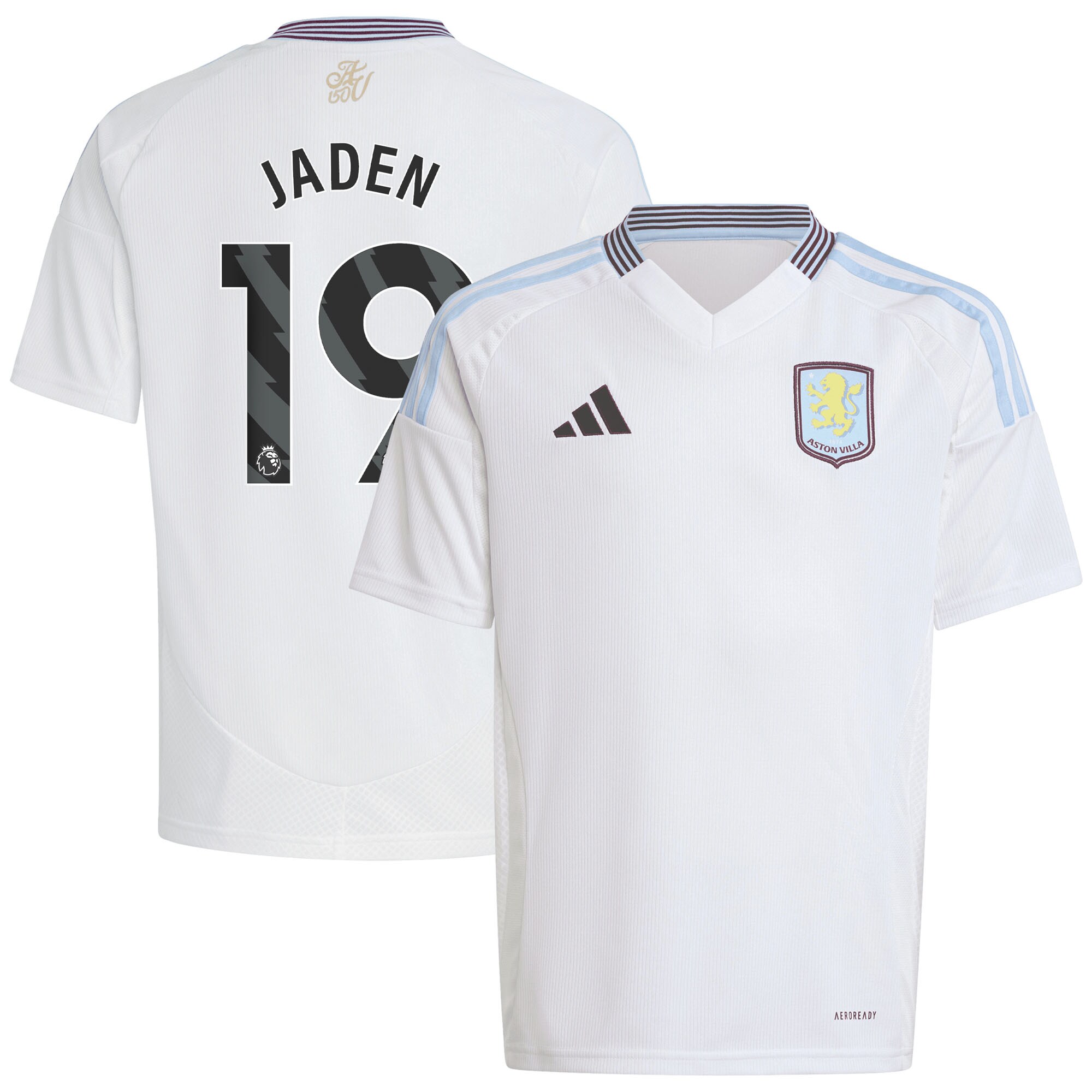 aston villa adidas away shirt 2024-25 – kids with jaden 19 printing Collection | Official Aston Villa Jerseys