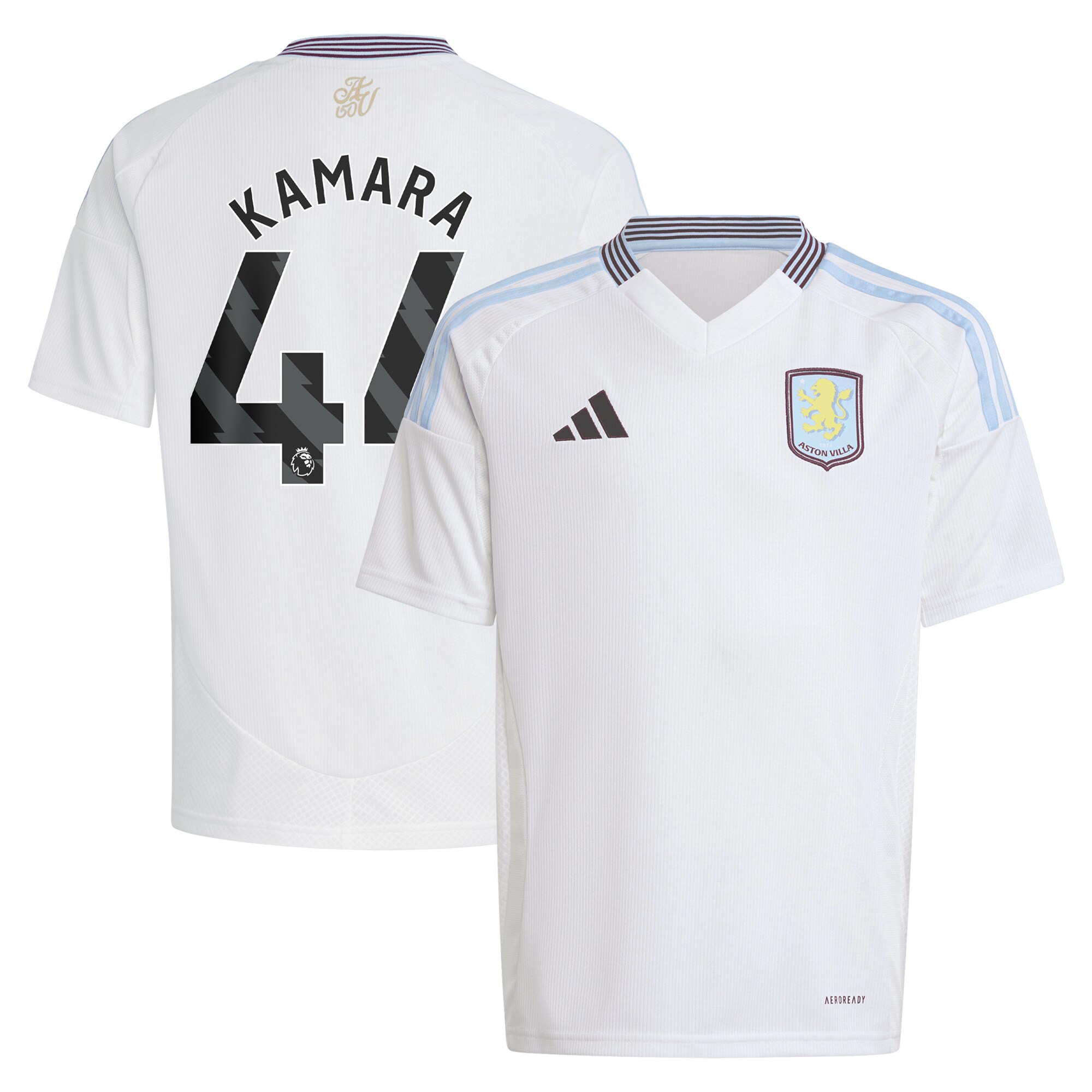 aston villa adidas away shirt 2024-25 – kids with kamara 44 printing Collection | Official Aston Villa Jerseys