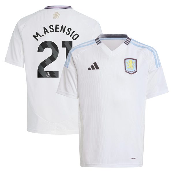 aston villa adidas away shirt 2024-25 – kids with m.asensio 21 printing Collection | Official Aston Villa Jerseys