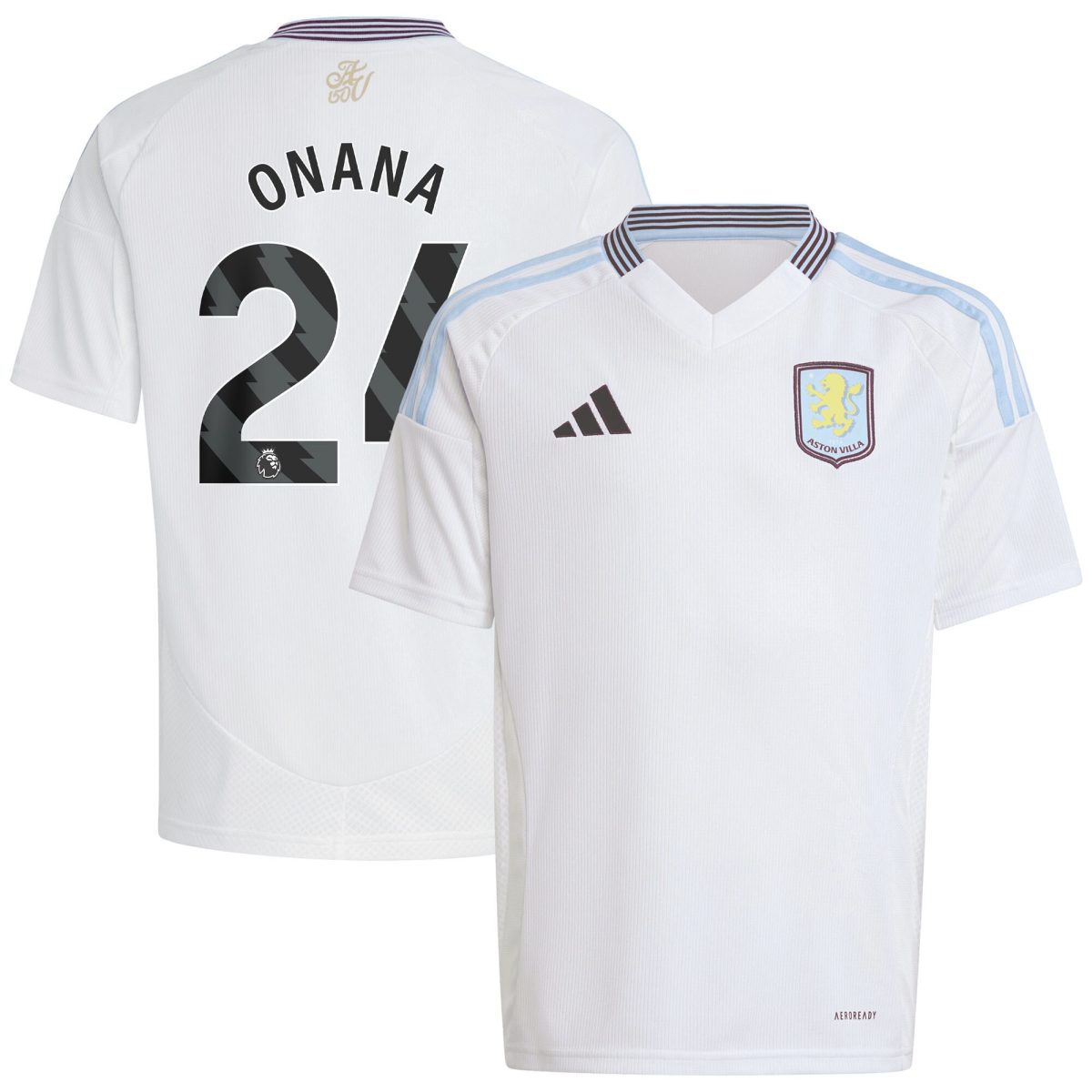 aston villa adidas away shirt 2024-25 – kids with onana 24 printing Collection | Official Aston Villa Jerseys