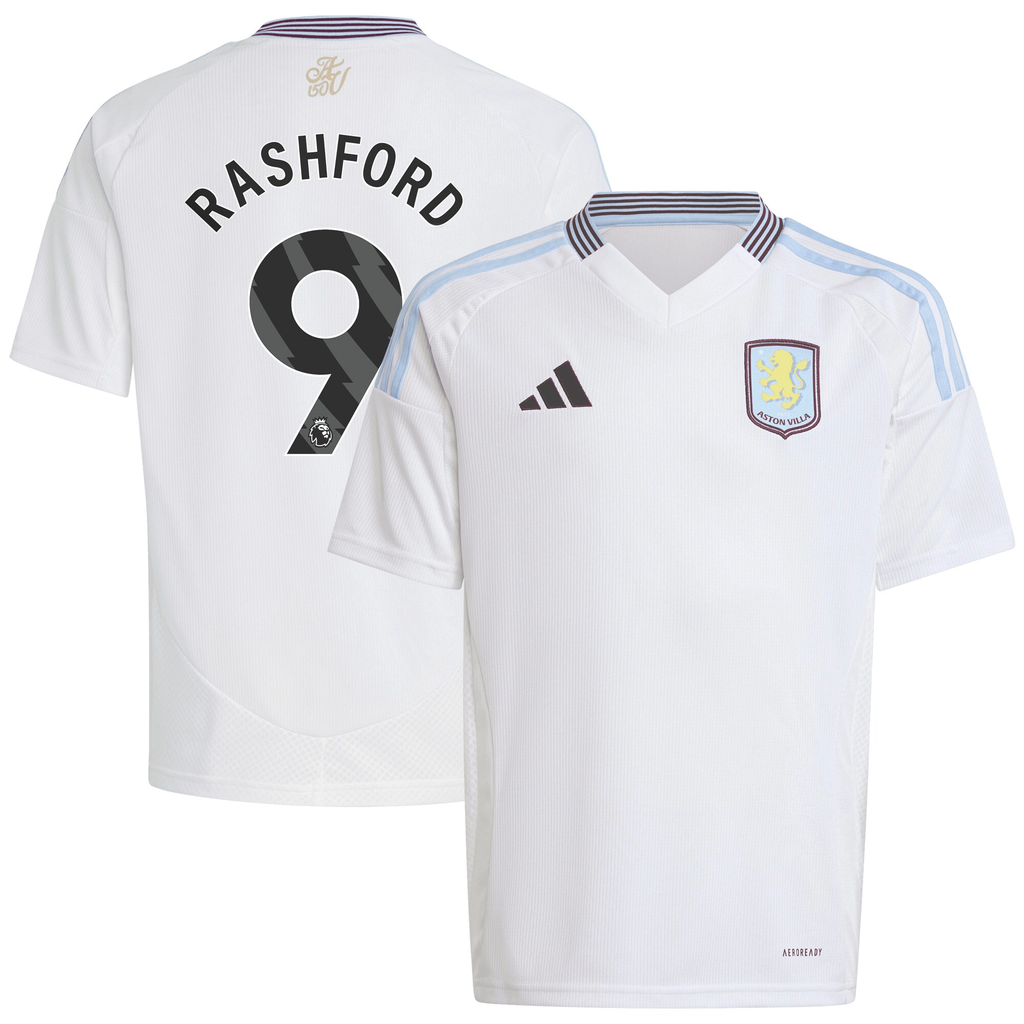aston villa adidas away shirt 2024-25 – kids with rashford 9 printing Collection | Official Aston Villa Jerseys