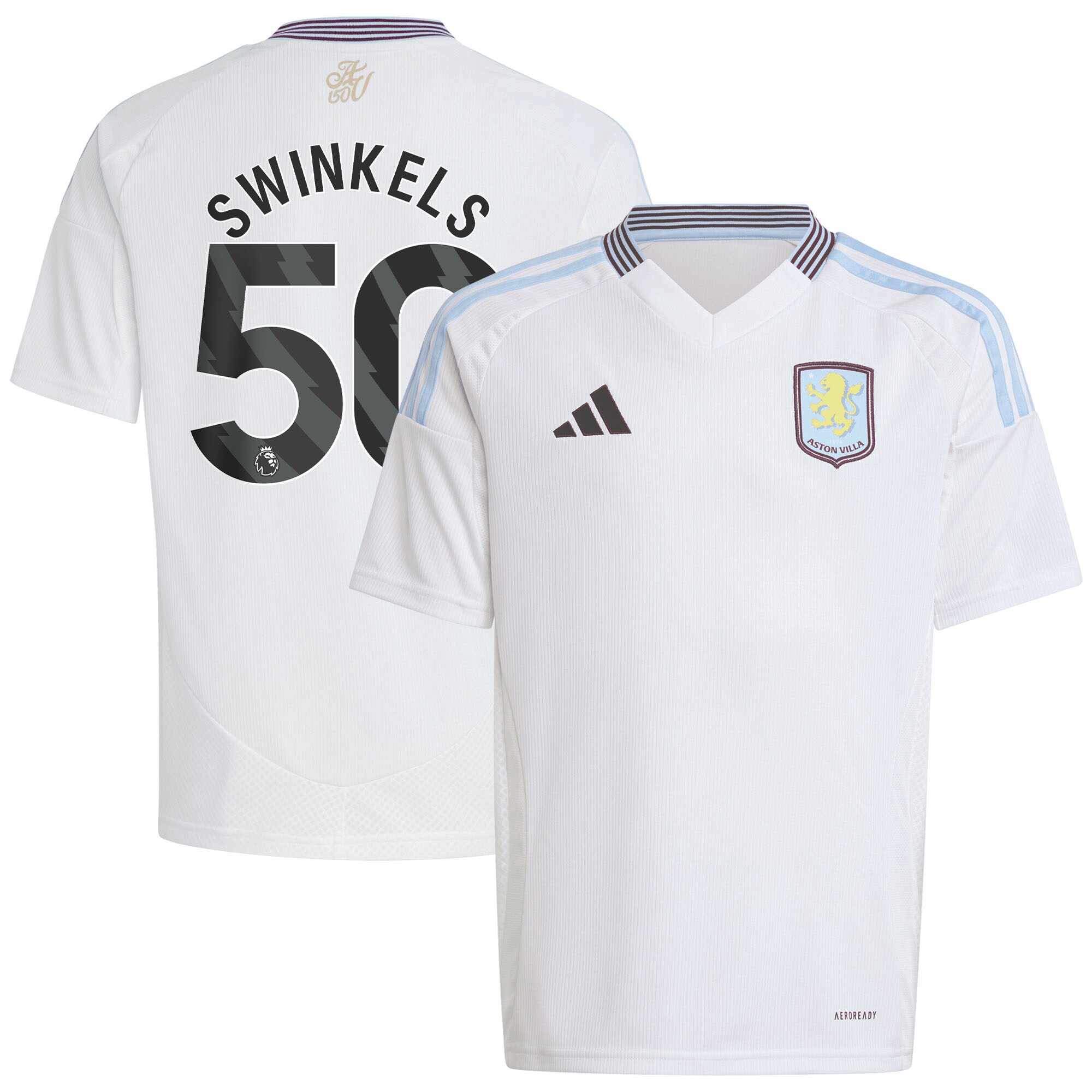 aston villa adidas away shirt 2024-25 – kids with swinkels 50 printing Collection | Official Aston Villa Jerseys
