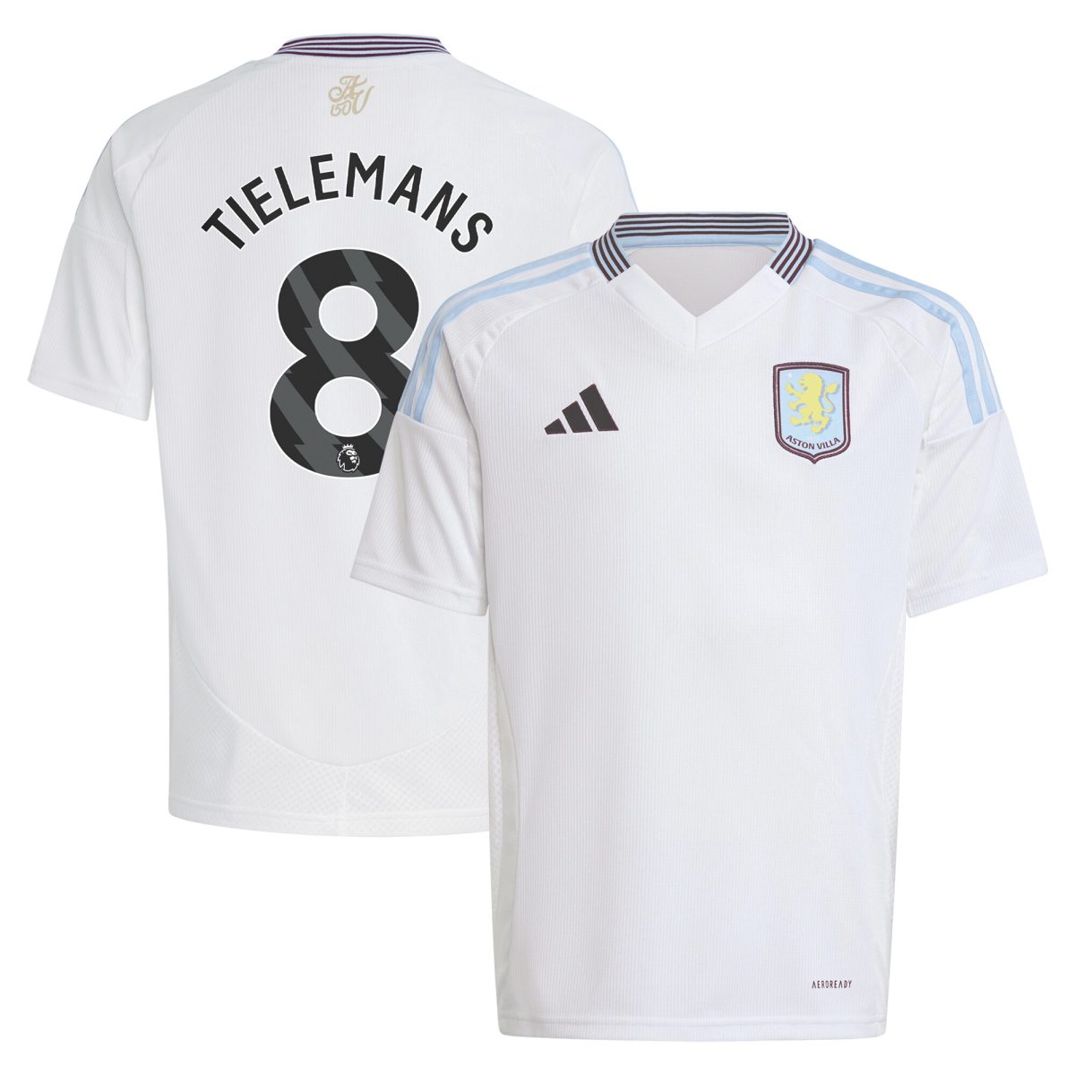 aston villa adidas away shirt 2024-25 – kids with tielemans 8 printing Collection | Official Aston Villa Jerseys