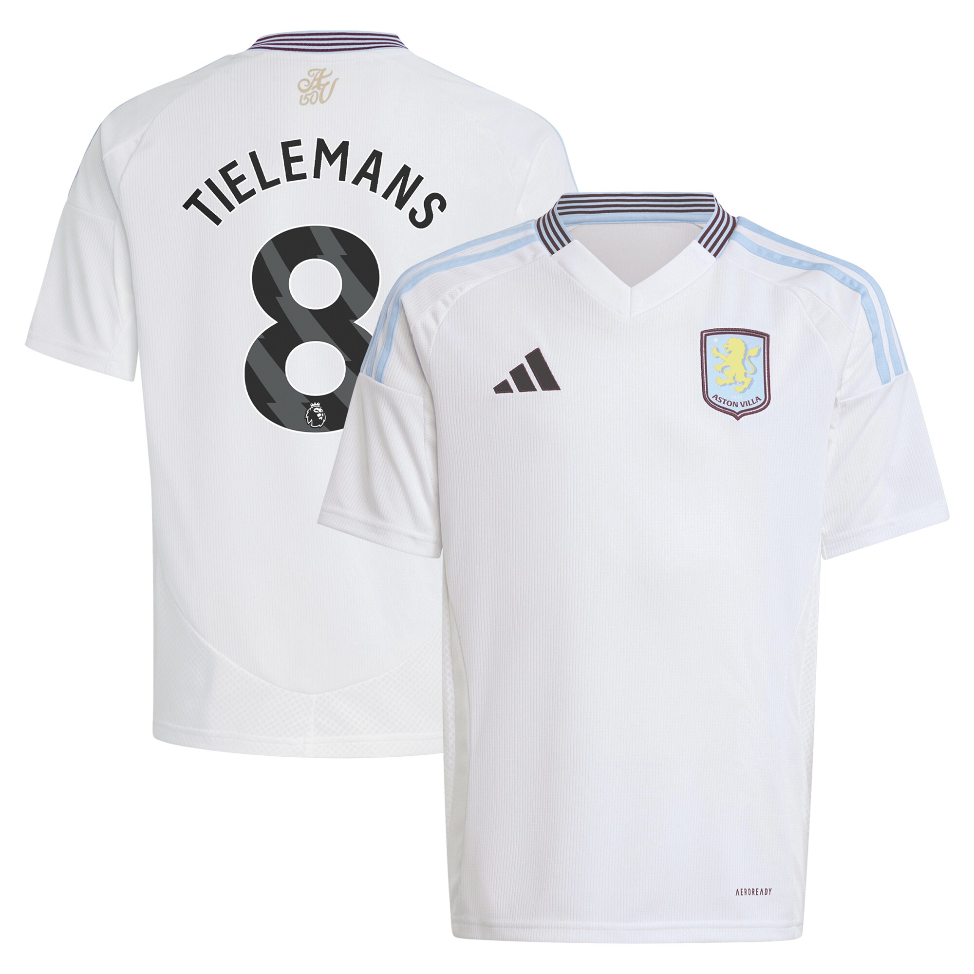 aston villa adidas away shirt 2024-25 – kids with tielemans 8 printing Collection | Official Aston Villa Jerseys