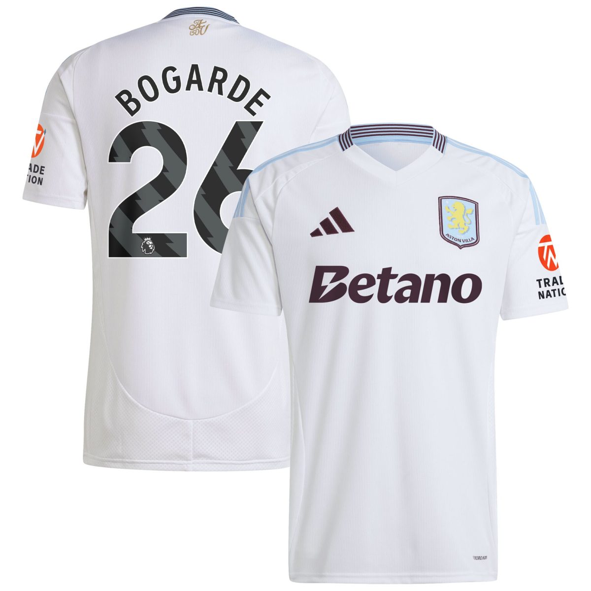 aston villa adidas away shirt 2024-25 with bogarde 26 printing Collection | Official Aston Villa Jerseys
