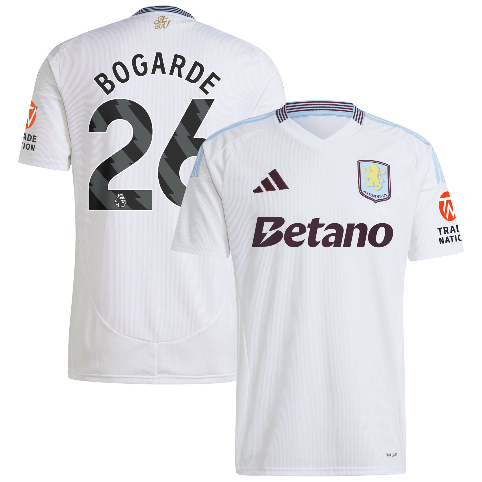aston villa adidas away shirt 2024-25 with bogarde 26 printing Collection | Official Aston Villa Jerseys