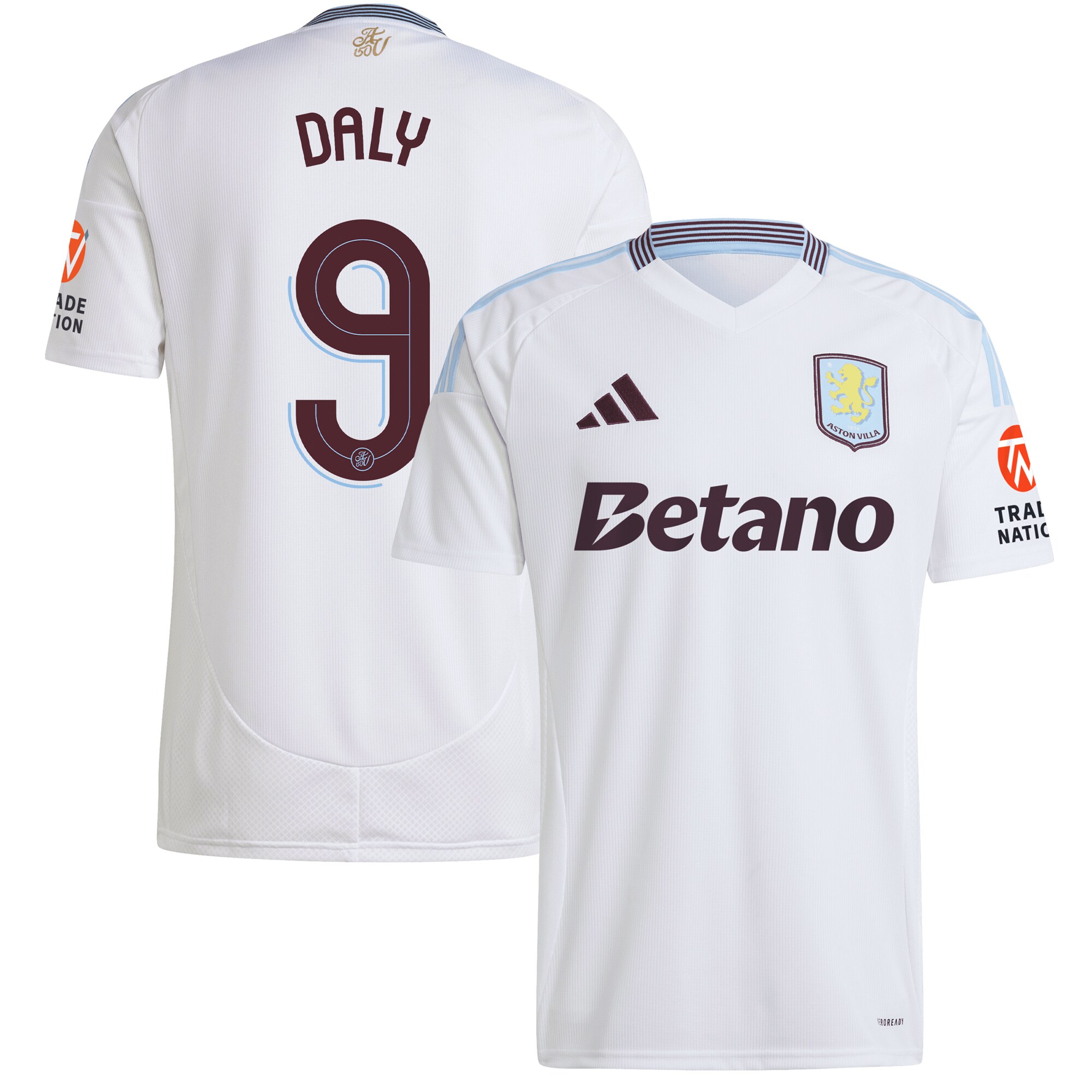 aston villa adidas away shirt 2024-25 with daly 9 cup printing Collection | Official Aston Villa Jerseys