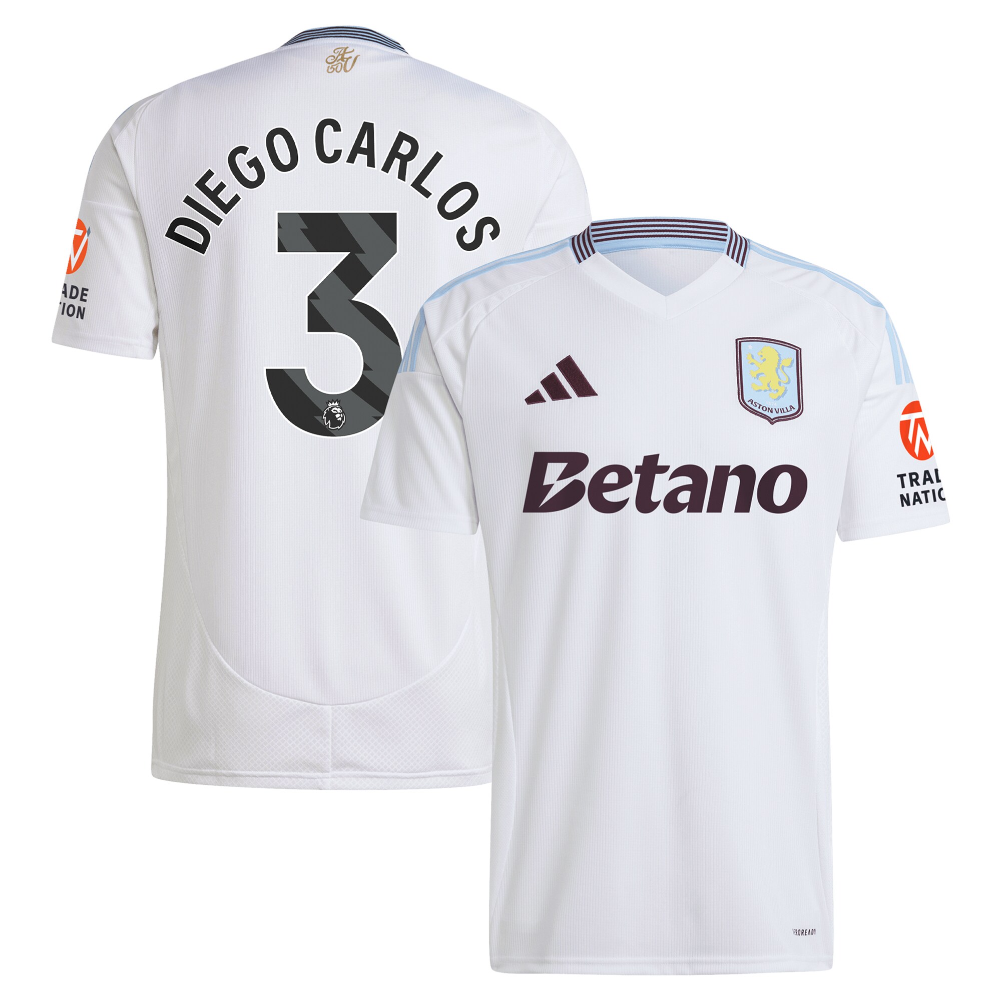 aston villa adidas away shirt 2024-25 with diego carlos 3 printing Collection | Official Aston Villa Jerseys