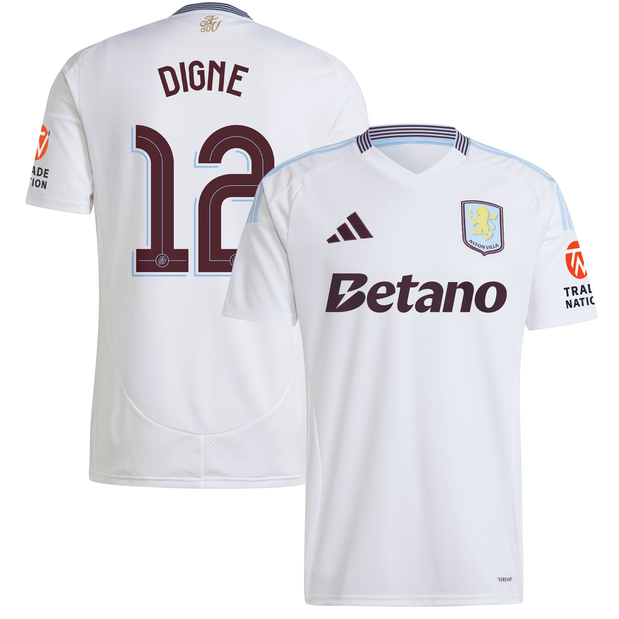 aston villa adidas away shirt 2024-25 with digne 12 cup printing Collection | Official Aston Villa Jerseys
