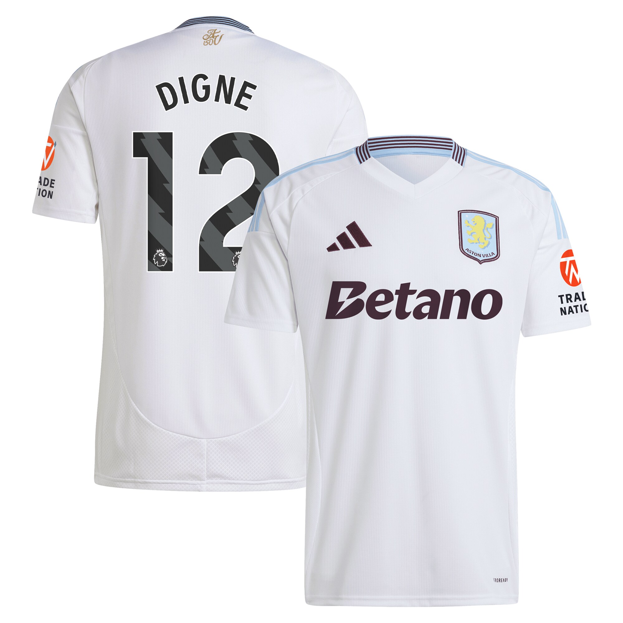 aston villa adidas away shirt 2024-25 with digne 12 printing Collection | Official Aston Villa Jerseys