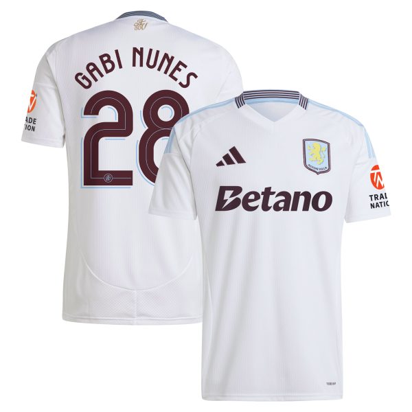 aston villa adidas away shirt 2024-25 with gabi nunes 28 cup printing Collection | Official Aston Villa Jerseys