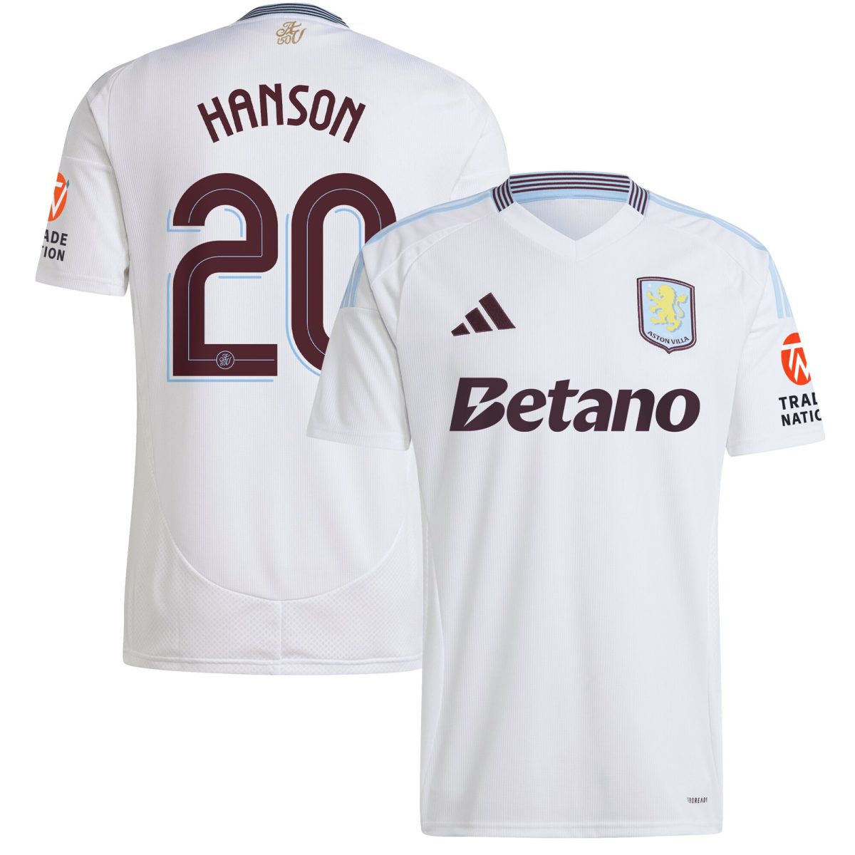 aston villa adidas away shirt 2024-25 with hanson 20 cup printing Collection | Official Aston Villa Jerseys