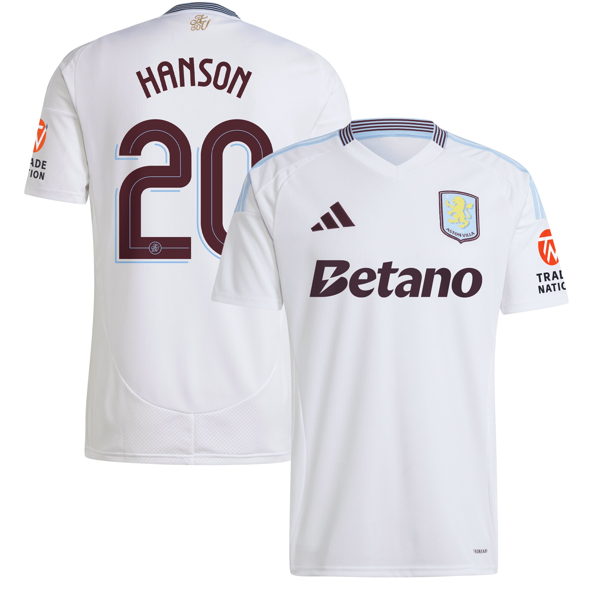 aston villa adidas away shirt 2024-25 with hanson 20 cup printing Collection | Official Aston Villa Jerseys