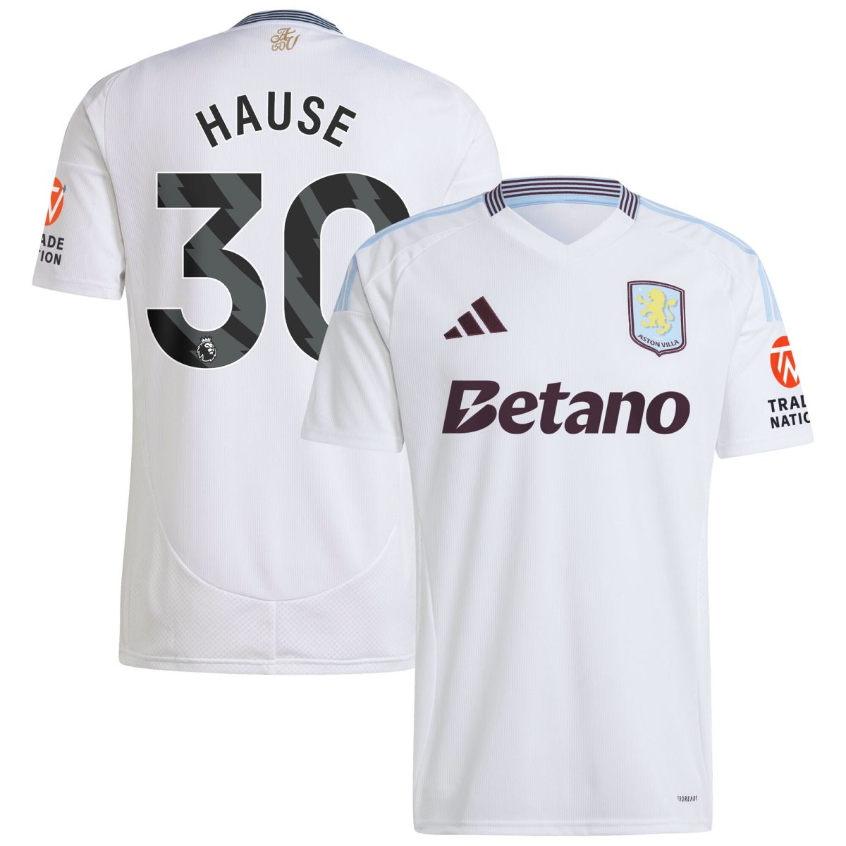 aston villa adidas away shirt 2024-25 with hause 30 printing Collection | Official Aston Villa Jerseys