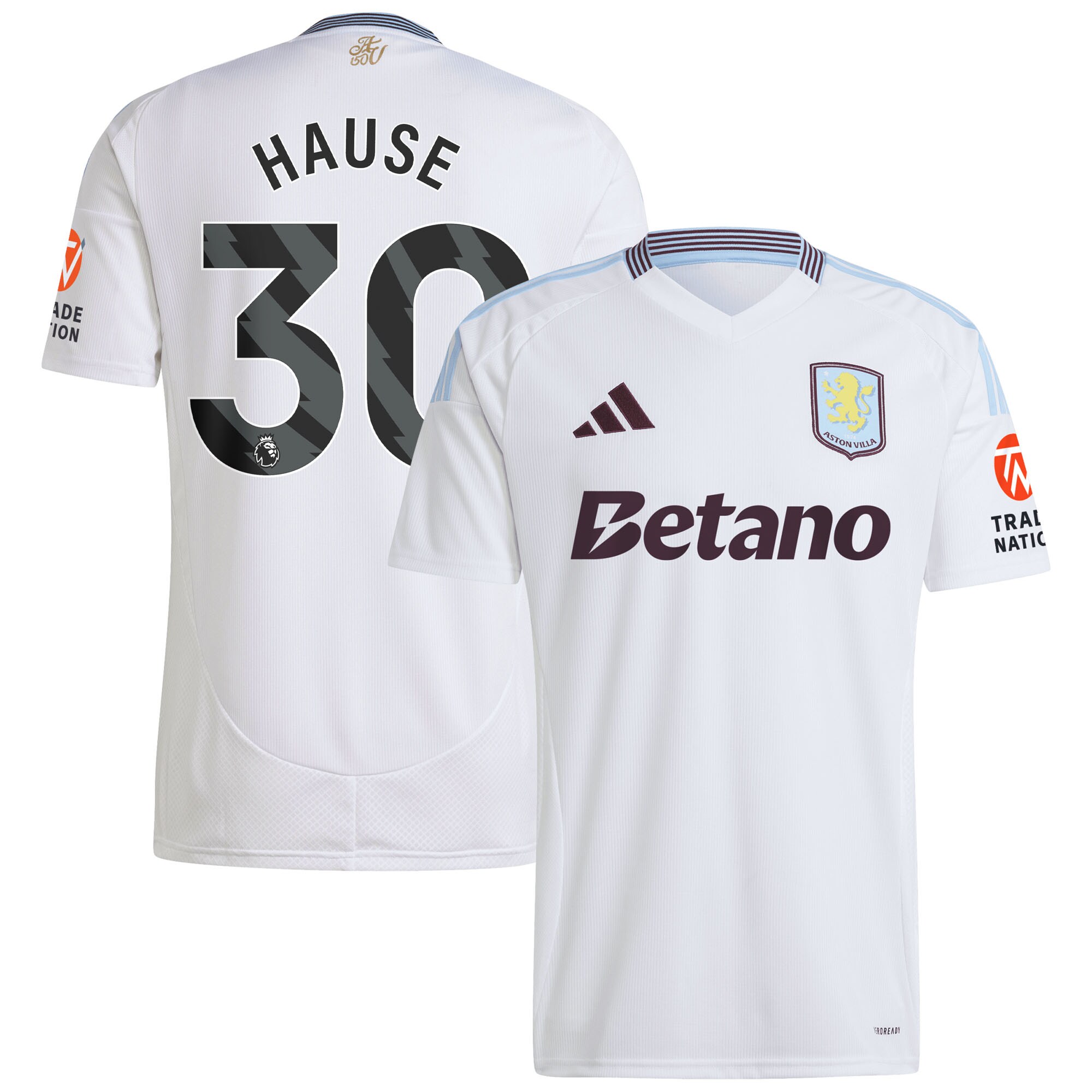 aston villa adidas away shirt 2024-25 with hause 30 printing Collection | Official Aston Villa Jerseys