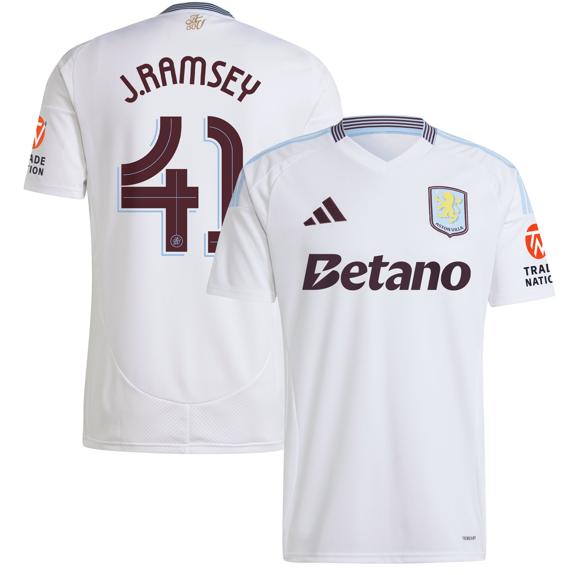 aston villa adidas away shirt 2024-25 with j. ramsey 41 cup printing Collection | Official Aston Villa Jerseys