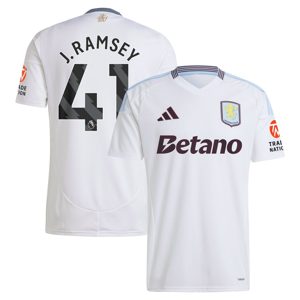 aston villa adidas away shirt 2024-25 with j. ramsey 41 printing Collection | Official Aston Villa Jerseys