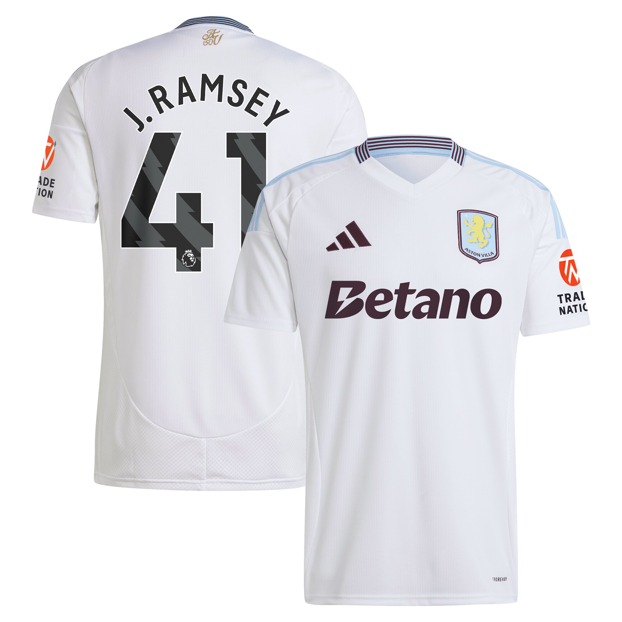 aston villa adidas away shirt 2024-25 with j. ramsey 41 printing Collection | Official Aston Villa Jerseys