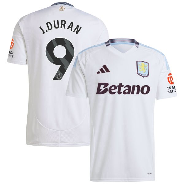 aston villa adidas away shirt 2024-25 with j.duran 9 printing Collection | Official Aston Villa Jerseys