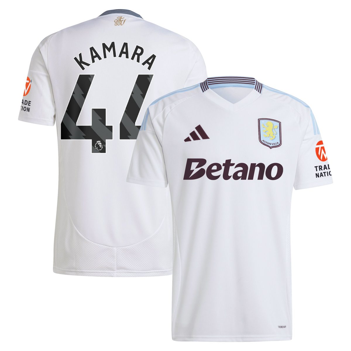 aston villa adidas away shirt 2024-25 with kamara 44 printing Collection | Official Aston Villa Jerseys