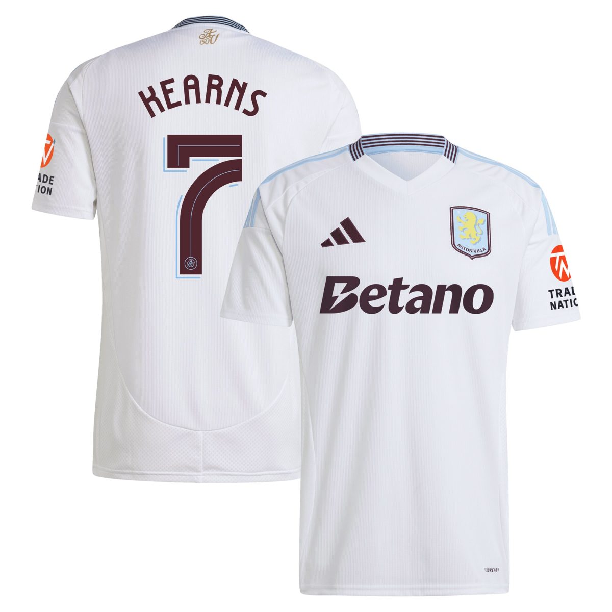 aston villa adidas away shirt 2024-25 with kearns 7 cup printing Collection | Official Aston Villa Jerseys