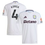 aston villa adidas away shirt 2024-25 with konsa 4 printing Collection | Official Aston Villa Jerseys