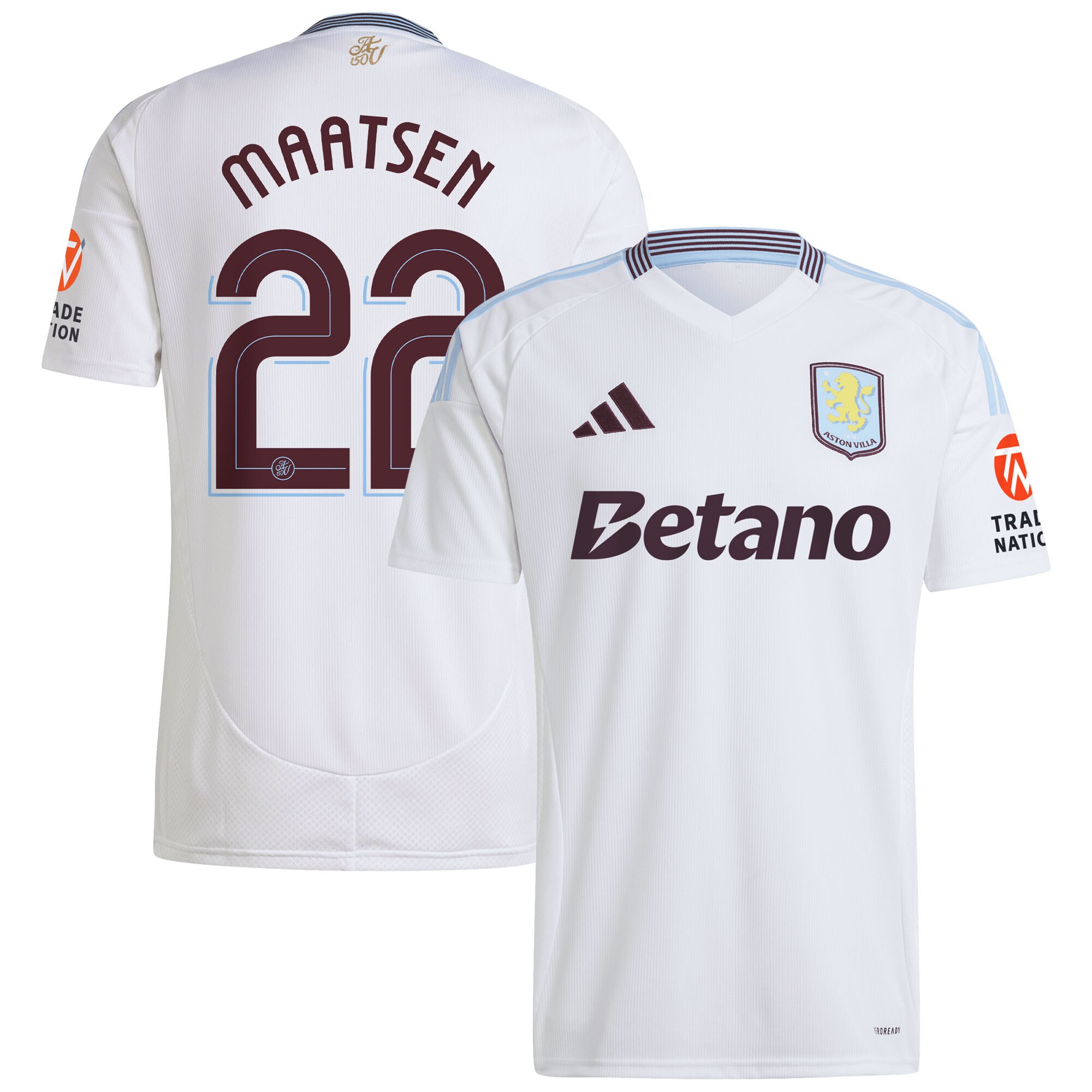 aston villa adidas away shirt 2024-25 with maatsen 22 cup printing Collection | Official Aston Villa Jerseys