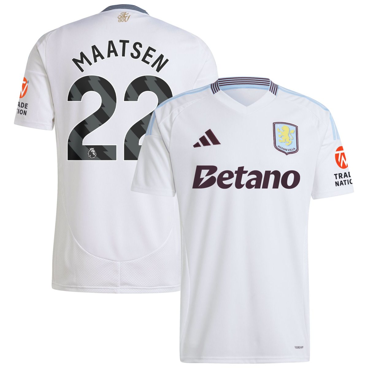 aston villa adidas away shirt 2024-25 with maatsen 22 printing Collection | Official Aston Villa Jerseys