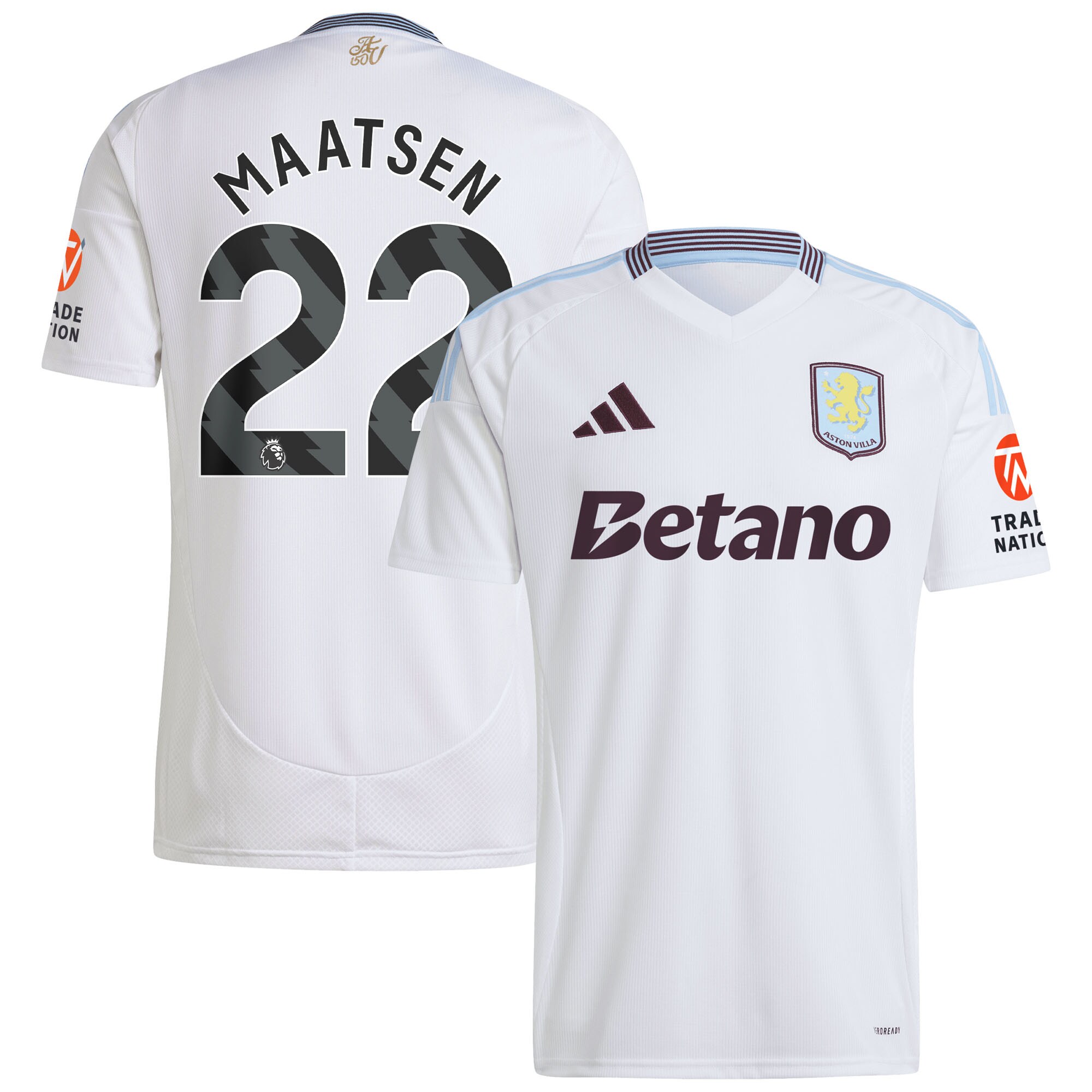 aston villa adidas away shirt 2024-25 with maatsen 22 printing Collection | Official Aston Villa Jerseys