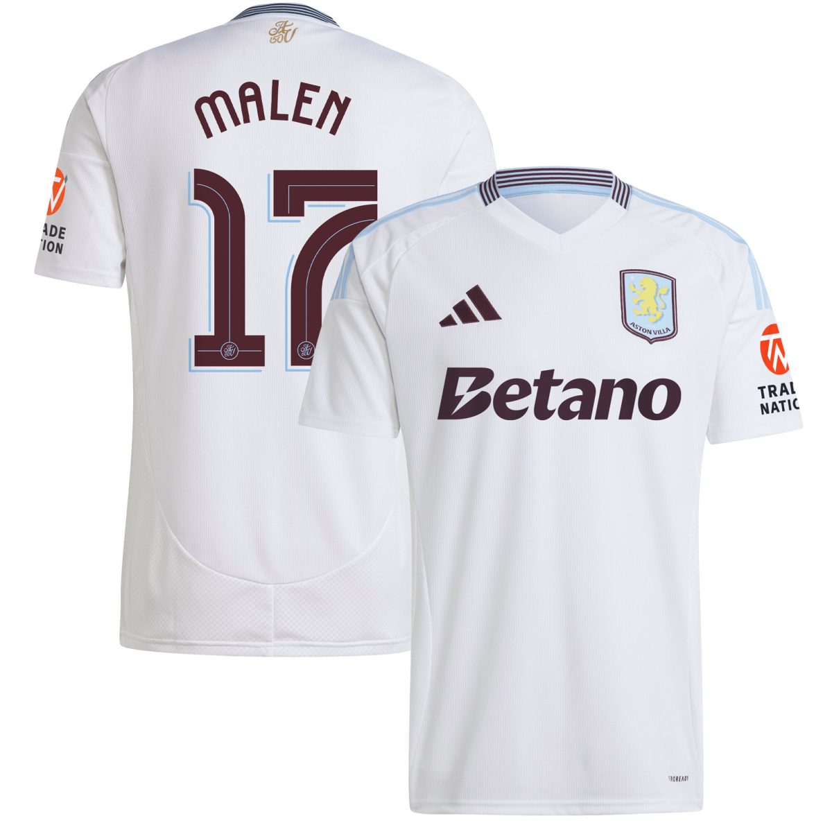 aston villa adidas away shirt 2024-25 with malen 17 cup printing Collection | Official Aston Villa Jerseys