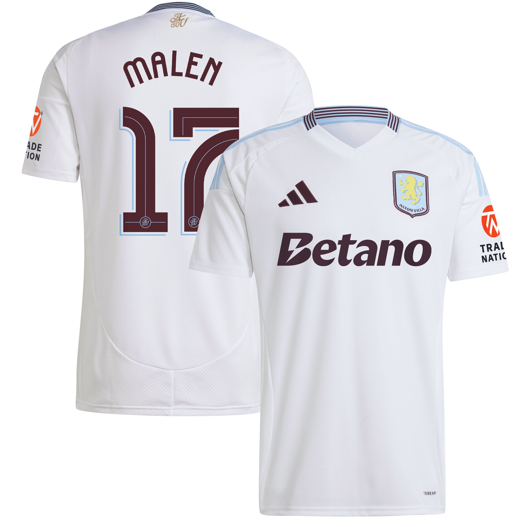 aston villa adidas away shirt 2024-25 with malen 17 cup printing Collection | Official Aston Villa Jerseys